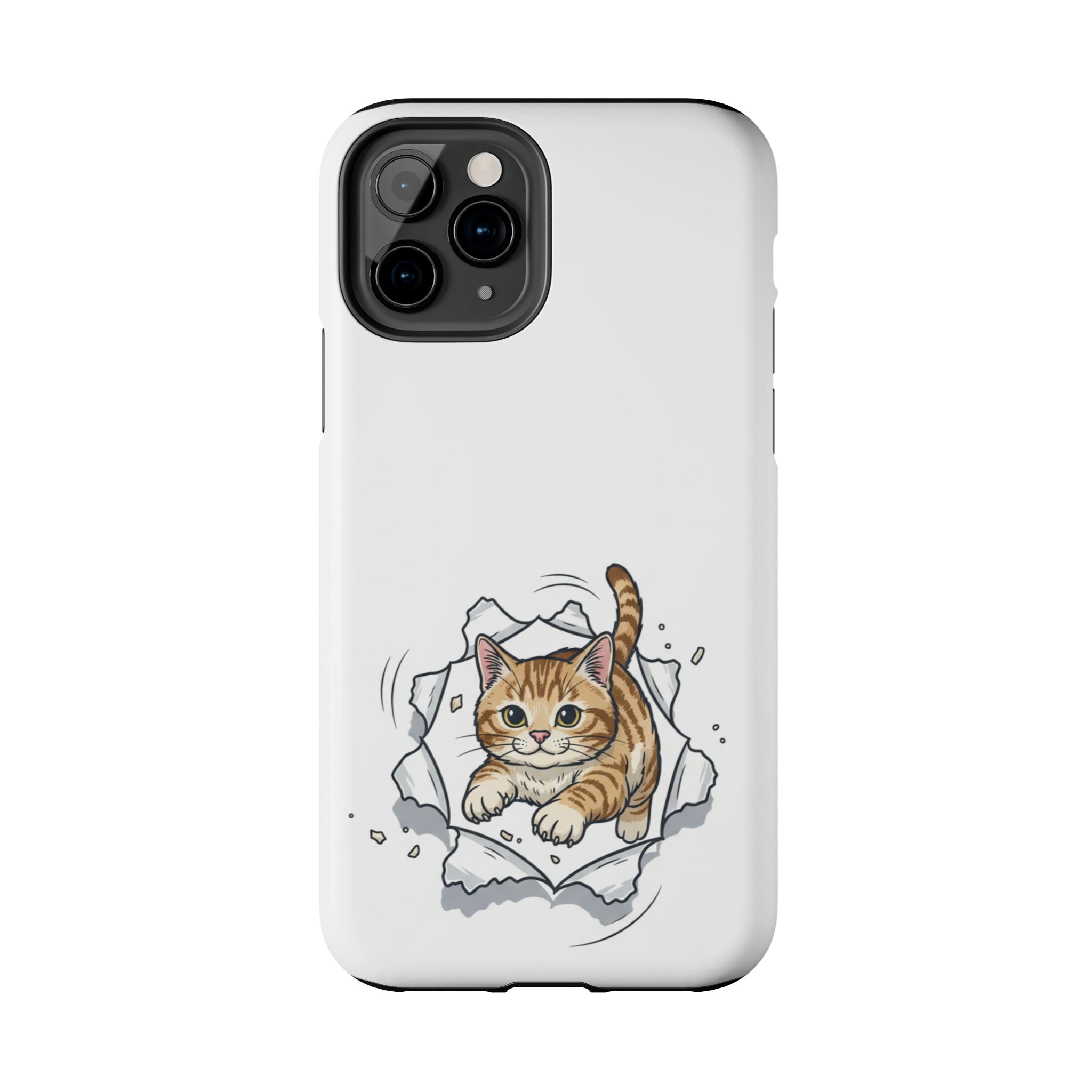 Playful Orange Tabby Cat Phone Case | Tough Phone Case, Protective Cute Kitty