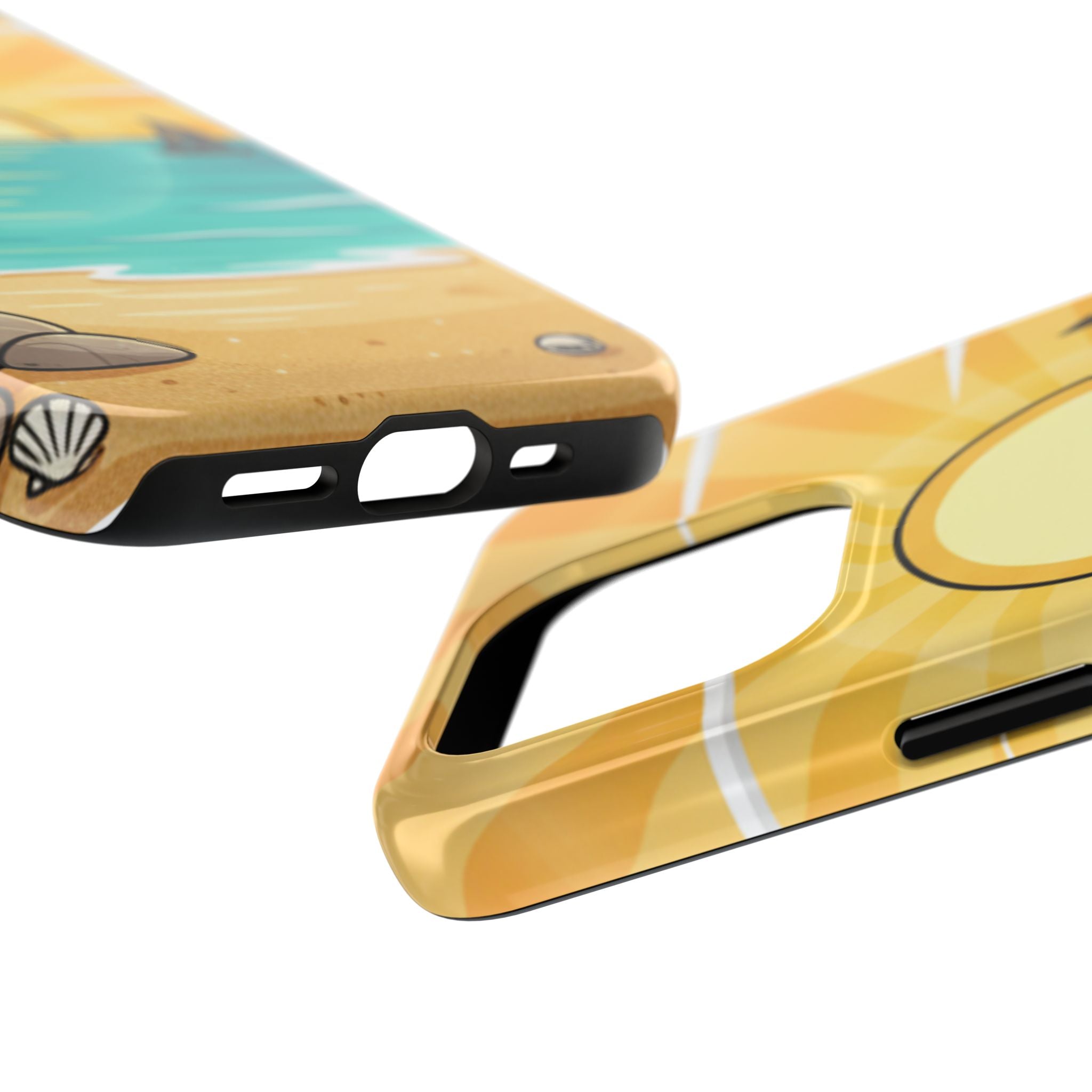Tough Phone Case — Sunset Beach Sailboat Design