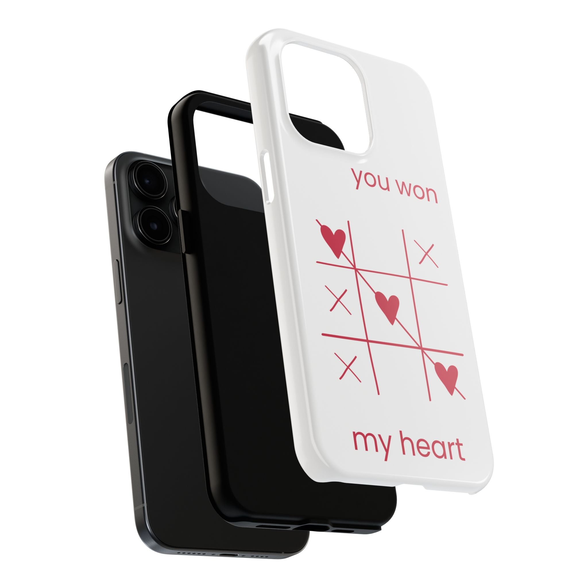 Tough Phone Case — "You Won My Heart" Tic-Tac-Toe Valentine Phone Cover