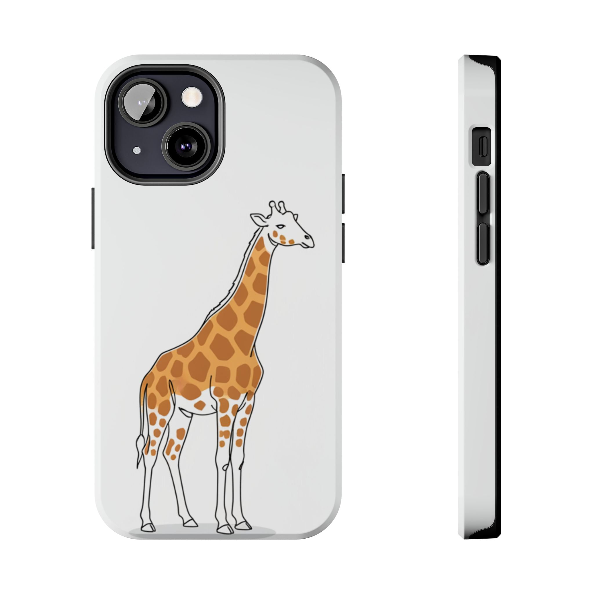 Giraffe Tough Phone Case — Cute Safari Animal Protective Cover