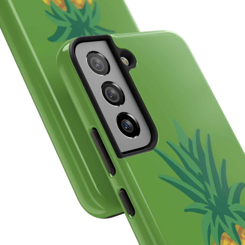 Pineapple Tough Phone Case — Tropical Green Protective Phone Cover