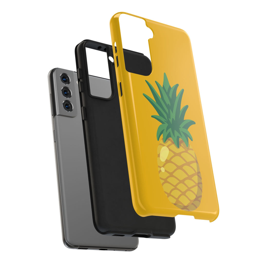 Pineapple Tough Phone Case — Bright Yellow Protective Phone Cover