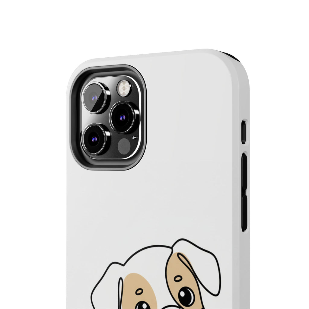 Cute Puppy Tough Phone Case – Cartoon Dog Protective Phone Cover