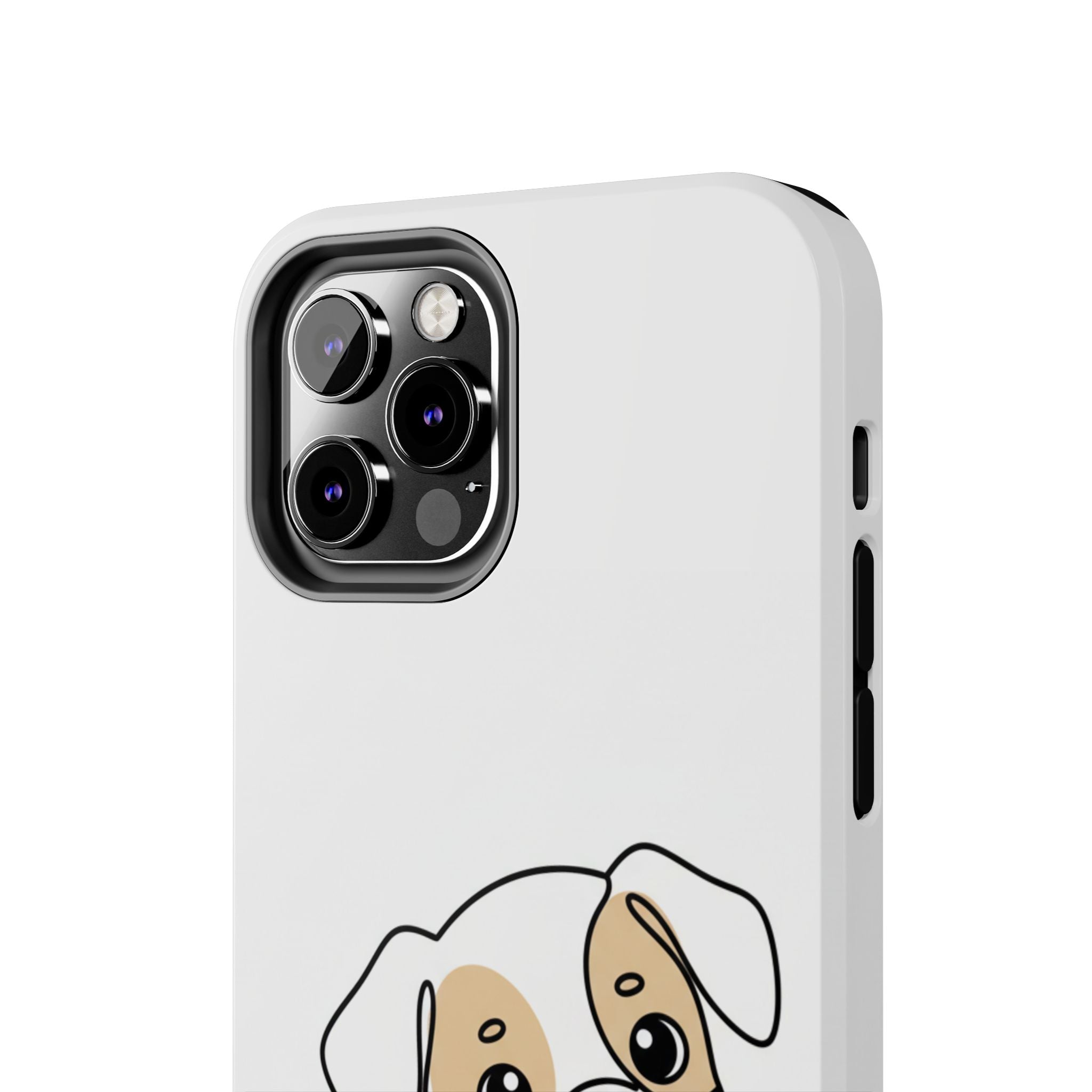 Cute Puppy Tough Phone Case – Cartoon Dog Protective Phone Cover