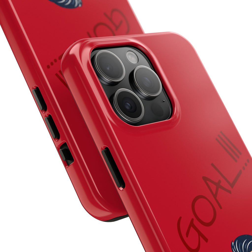 Phone Case — 'GOAL!!!' Cartoon Soccer Player Tough Protective Case