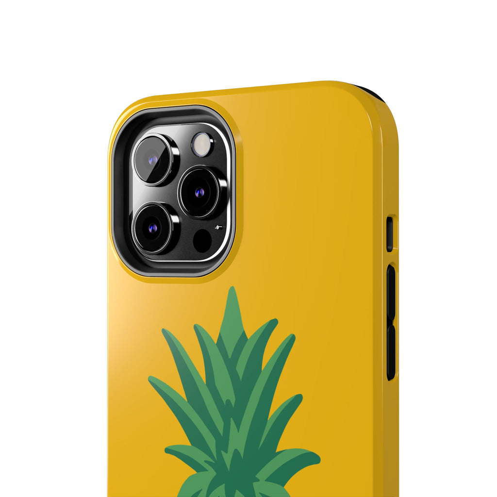 Pineapple Tough Phone Case — Bright Yellow Protective Phone Cover