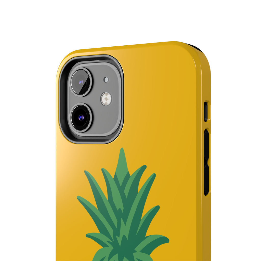 Pineapple Tough Phone Case — Bright Yellow Protective Phone Cover