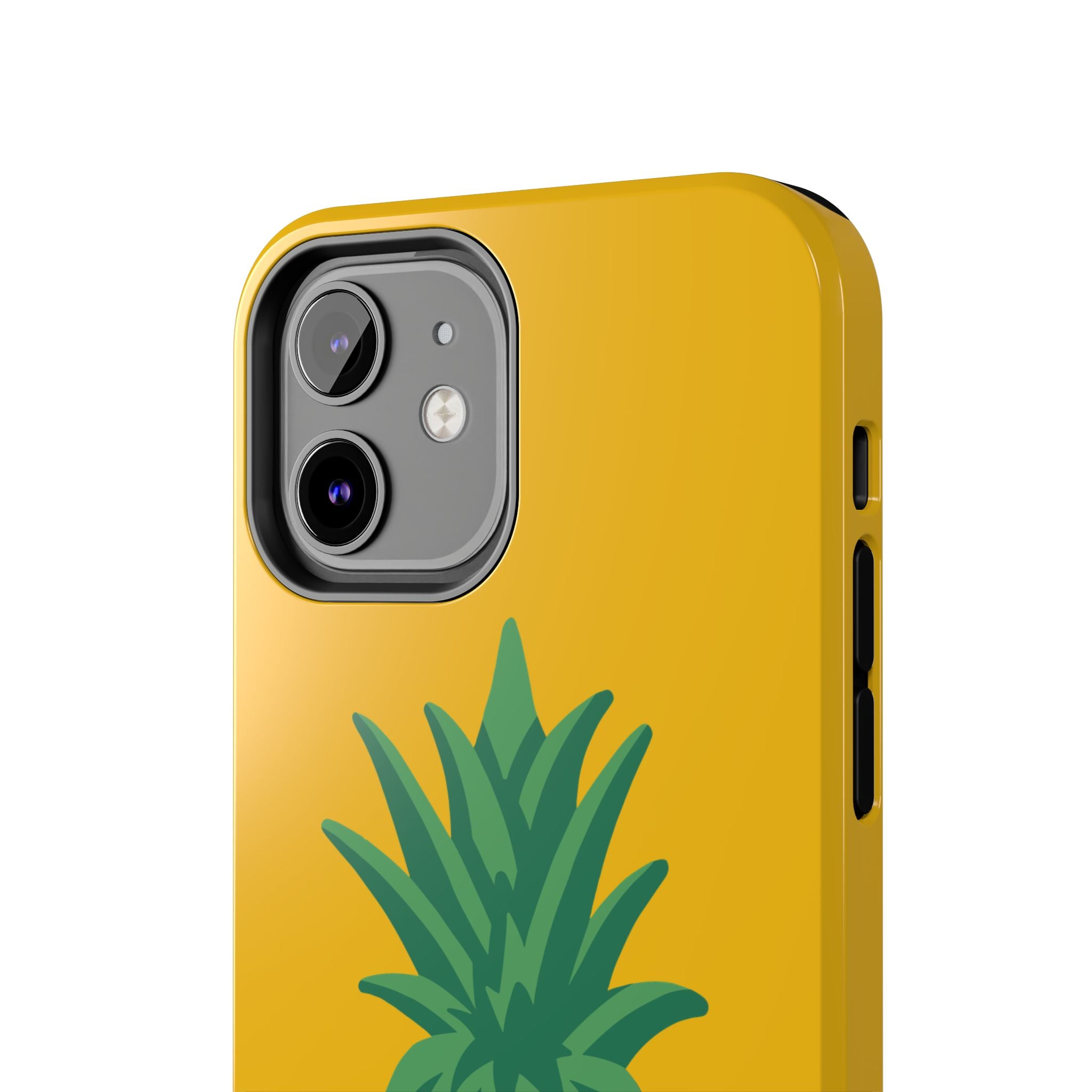 Pineapple Tough Phone Case — Bright Yellow Protective Phone Cover