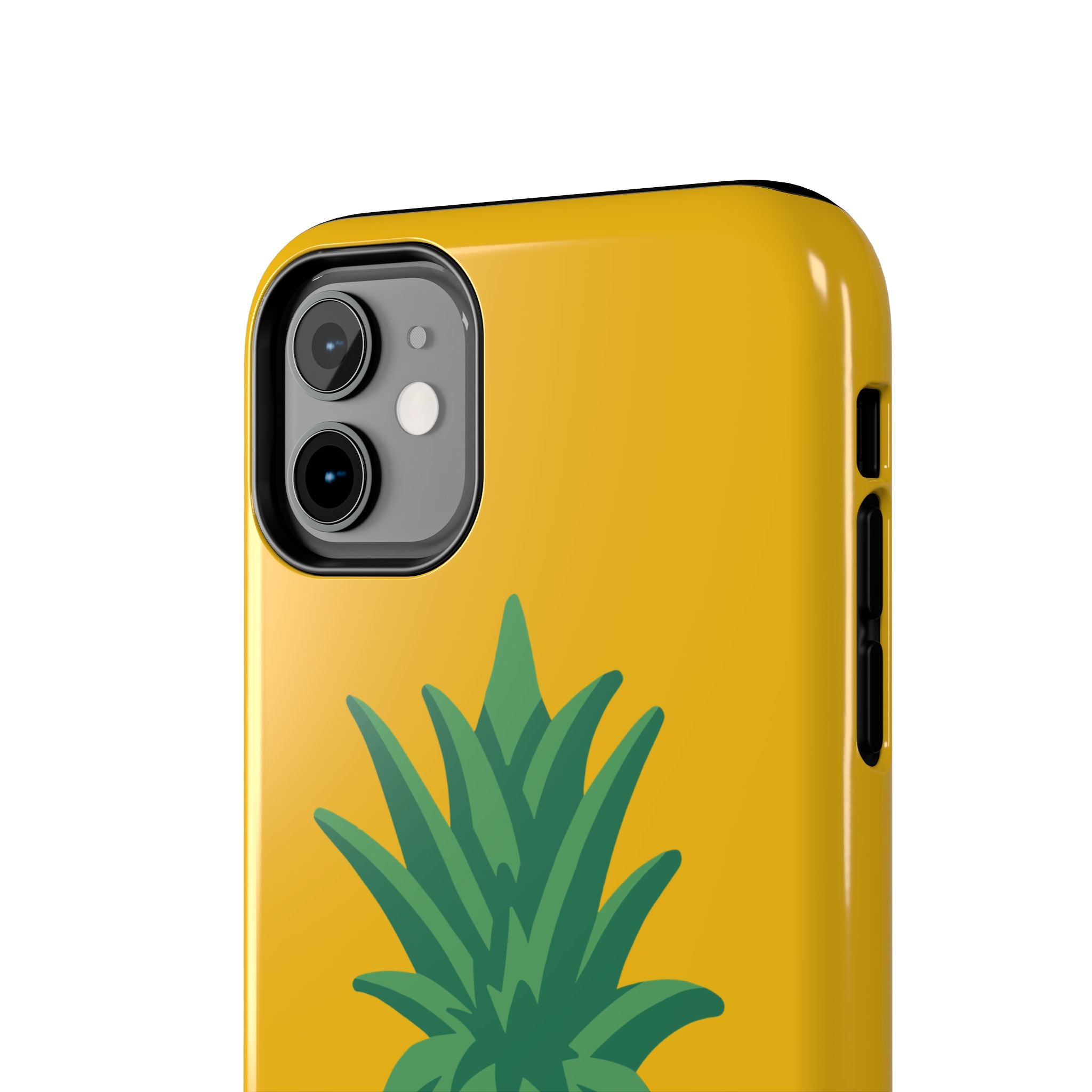 Pineapple Tough Phone Case — Bright Yellow Protective Phone Cover