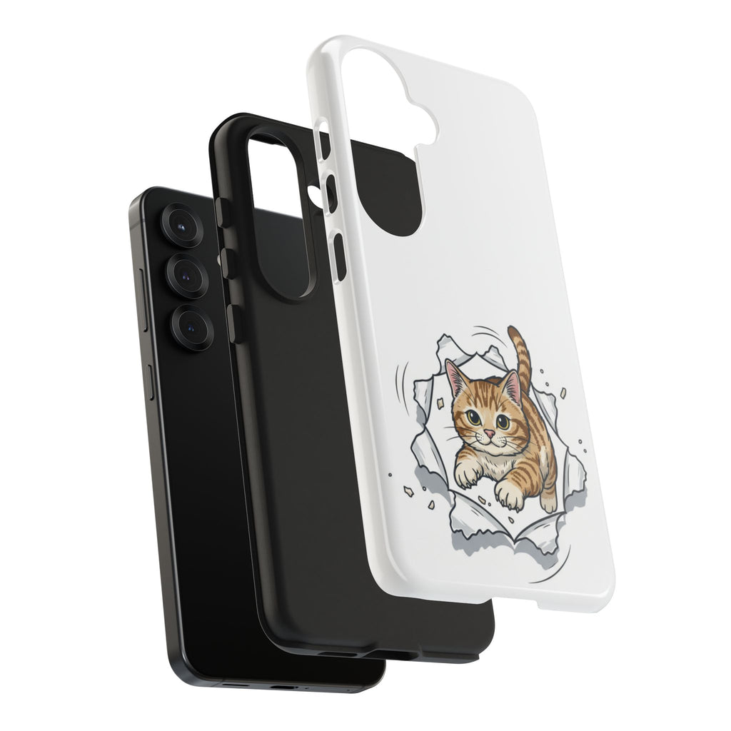 Playful Orange Tabby Cat Phone Case | Tough Phone Case, Protective Cute Kitty