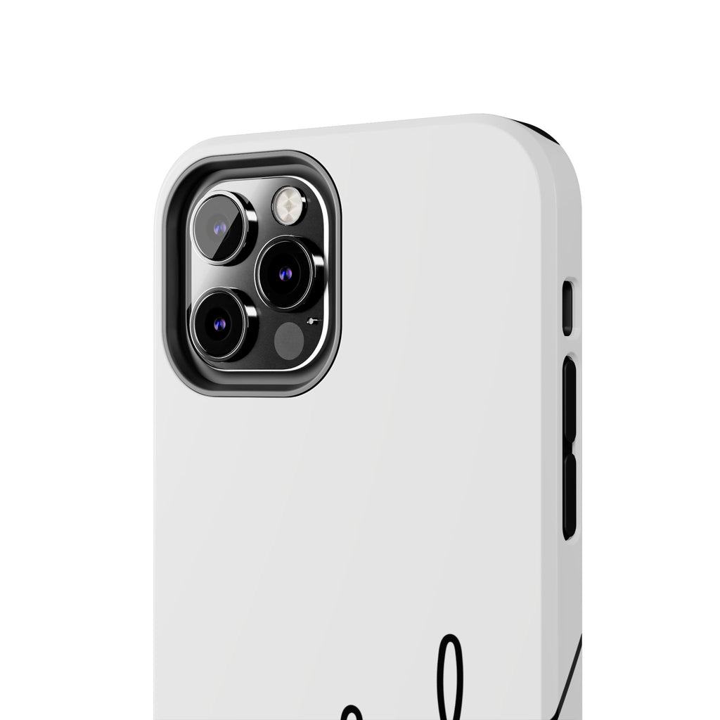 Joyful Tough Phone Case — Minimal Script Protective Phone Cover