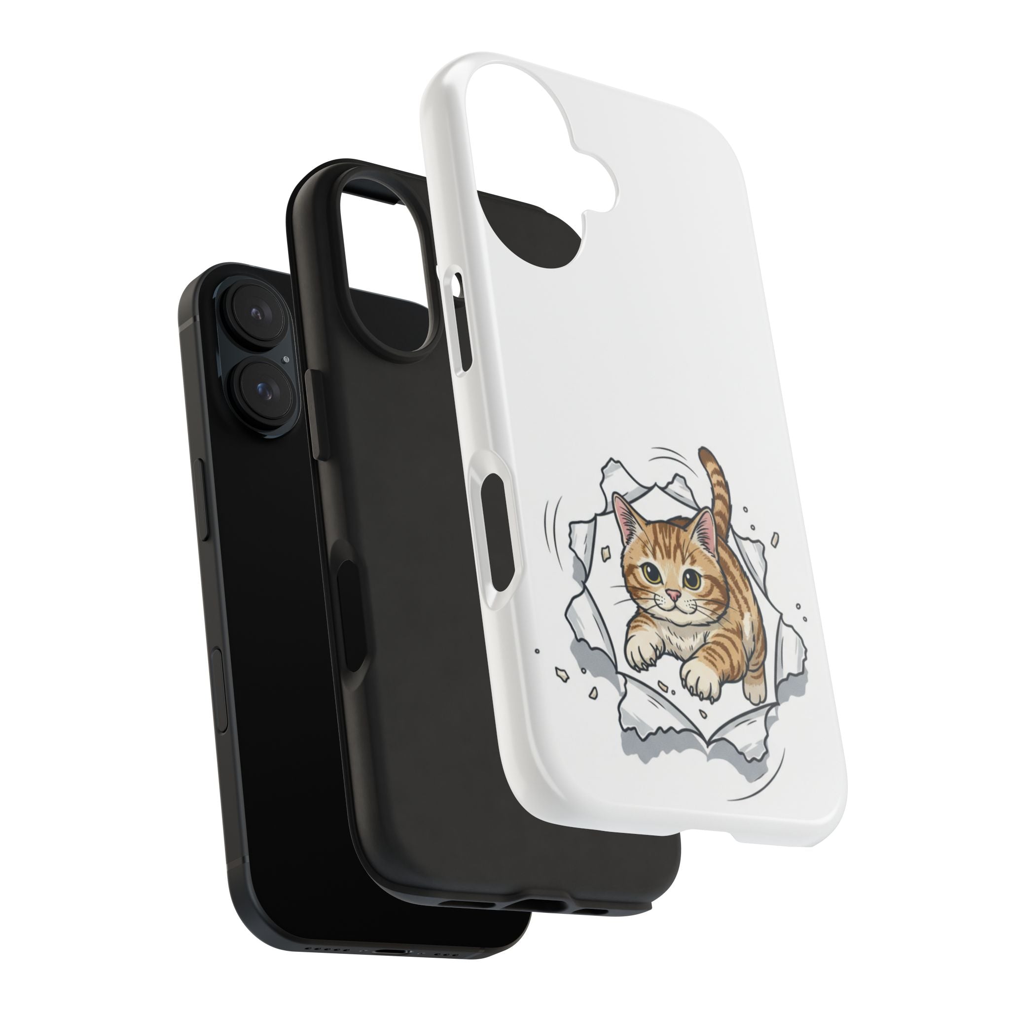 Playful Orange Tabby Cat Phone Case | Tough Phone Case, Protective Cute Kitty