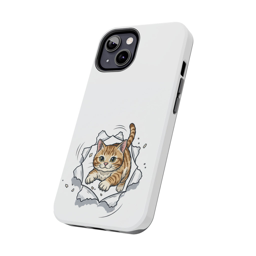 Playful Orange Tabby Cat Phone Case | Tough Phone Case, Protective Cute Kitty