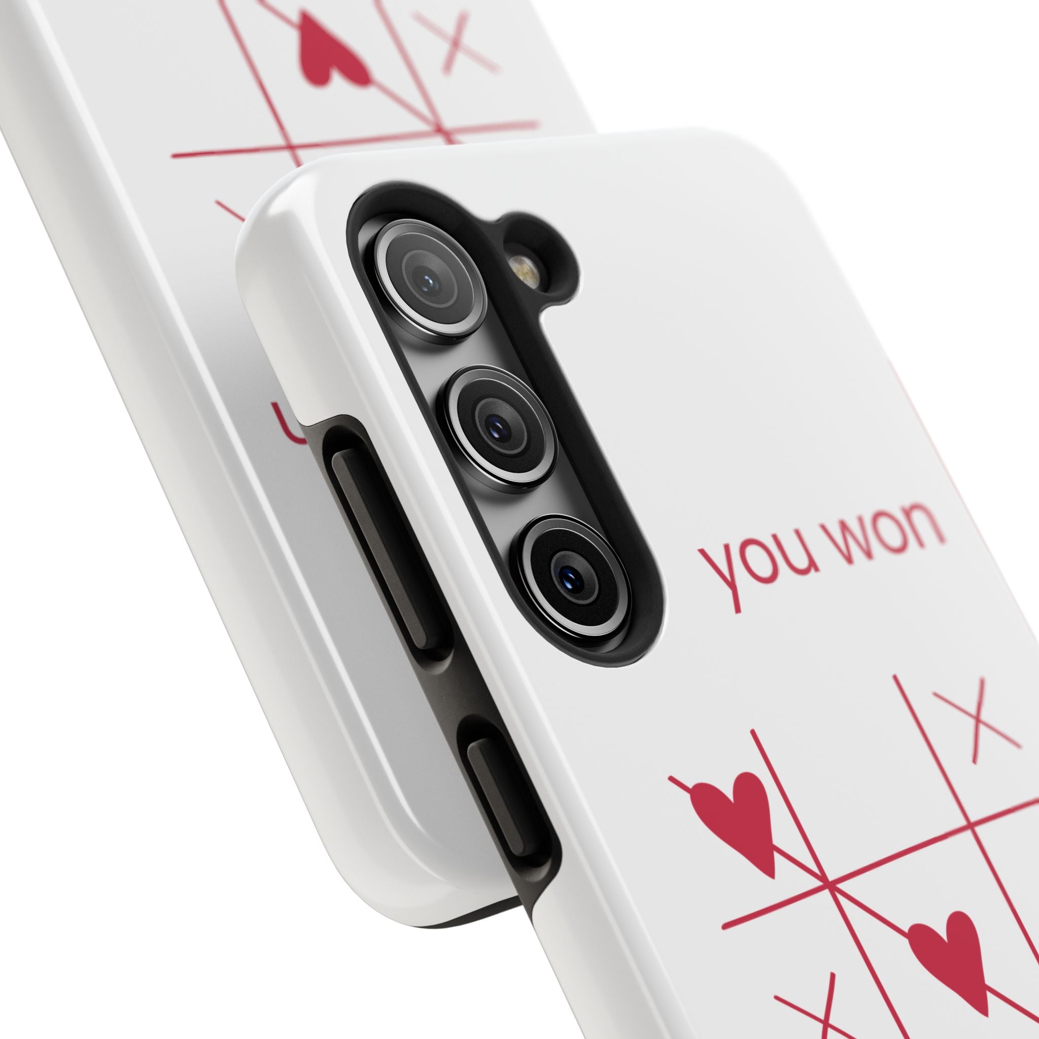 Tough Phone Case — "You Won My Heart" Tic-Tac-Toe Valentine Phone Cover