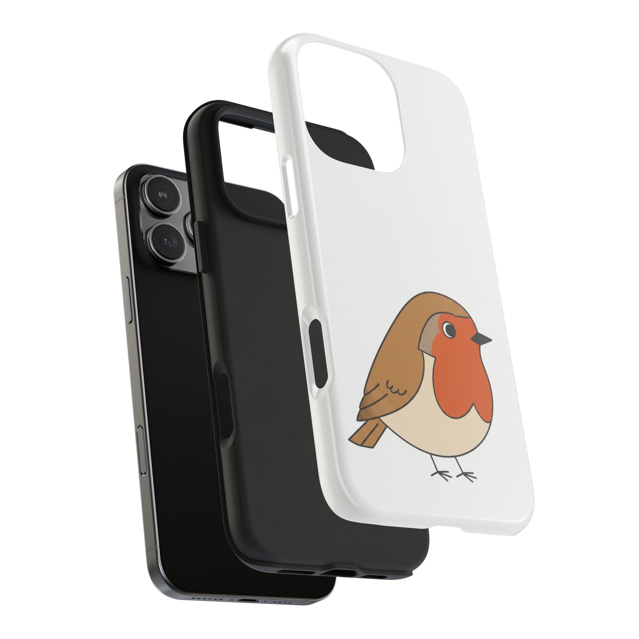Cute Robin Tough Phone Case — Protective Bird iPhone Case