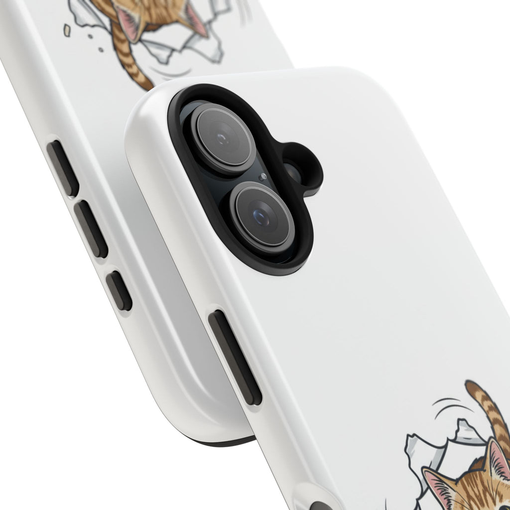 Playful Orange Tabby Cat Phone Case | Tough Phone Case, Protective Cute Kitty