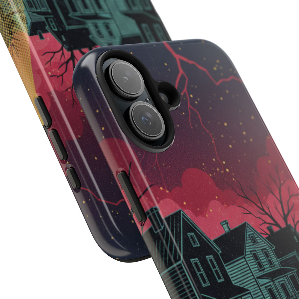Tough Phone Case — Nostalgic Night Bike Ride Sky Design