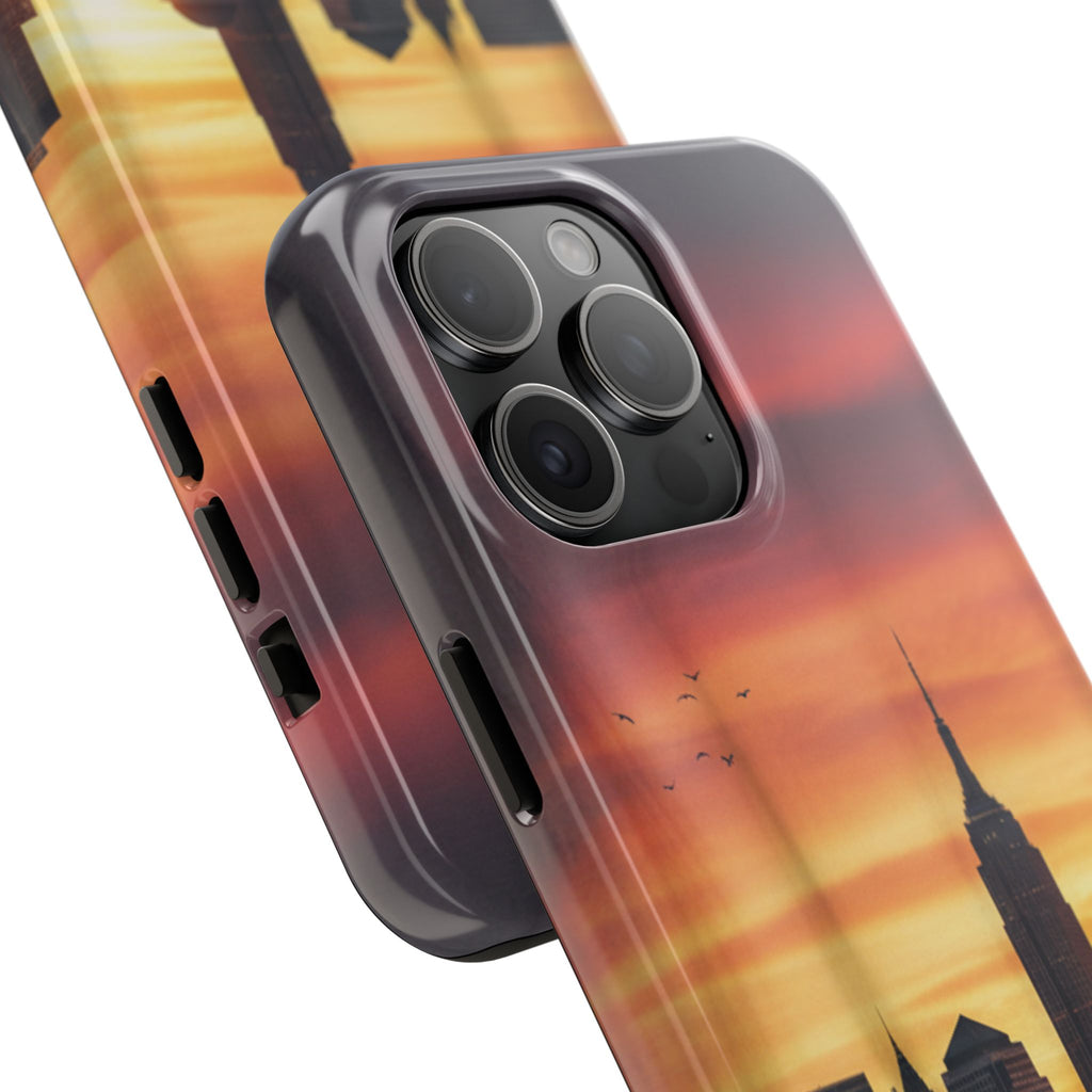 Tough Phone Case — NYC Skyline Sunset Protective Cover