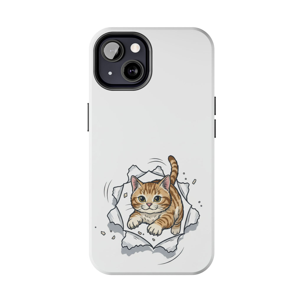 Playful Orange Tabby Cat Phone Case | Tough Phone Case, Protective Cute Kitty