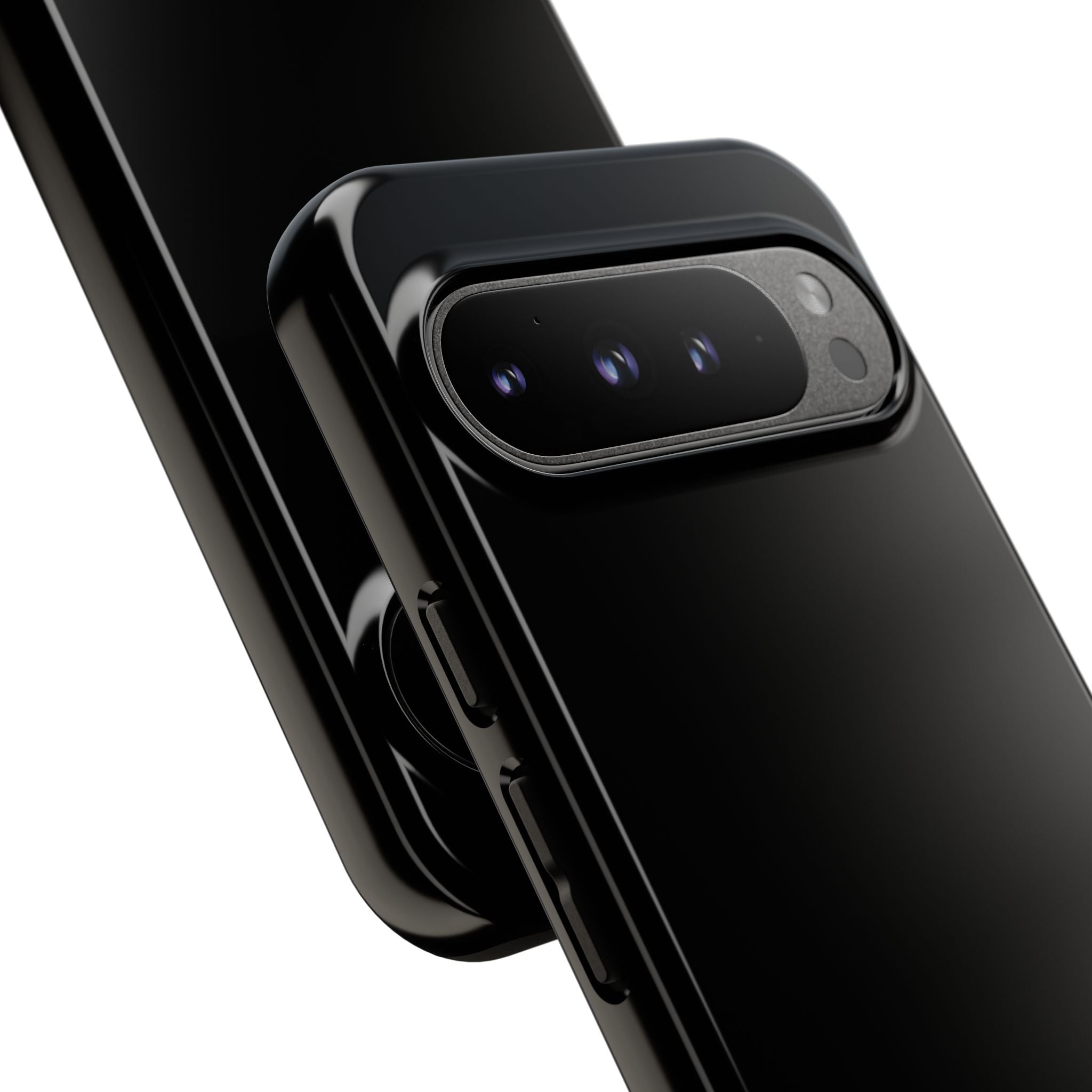 Phone Case - "Progress Over Perfection" Glossy Black Protective Cover