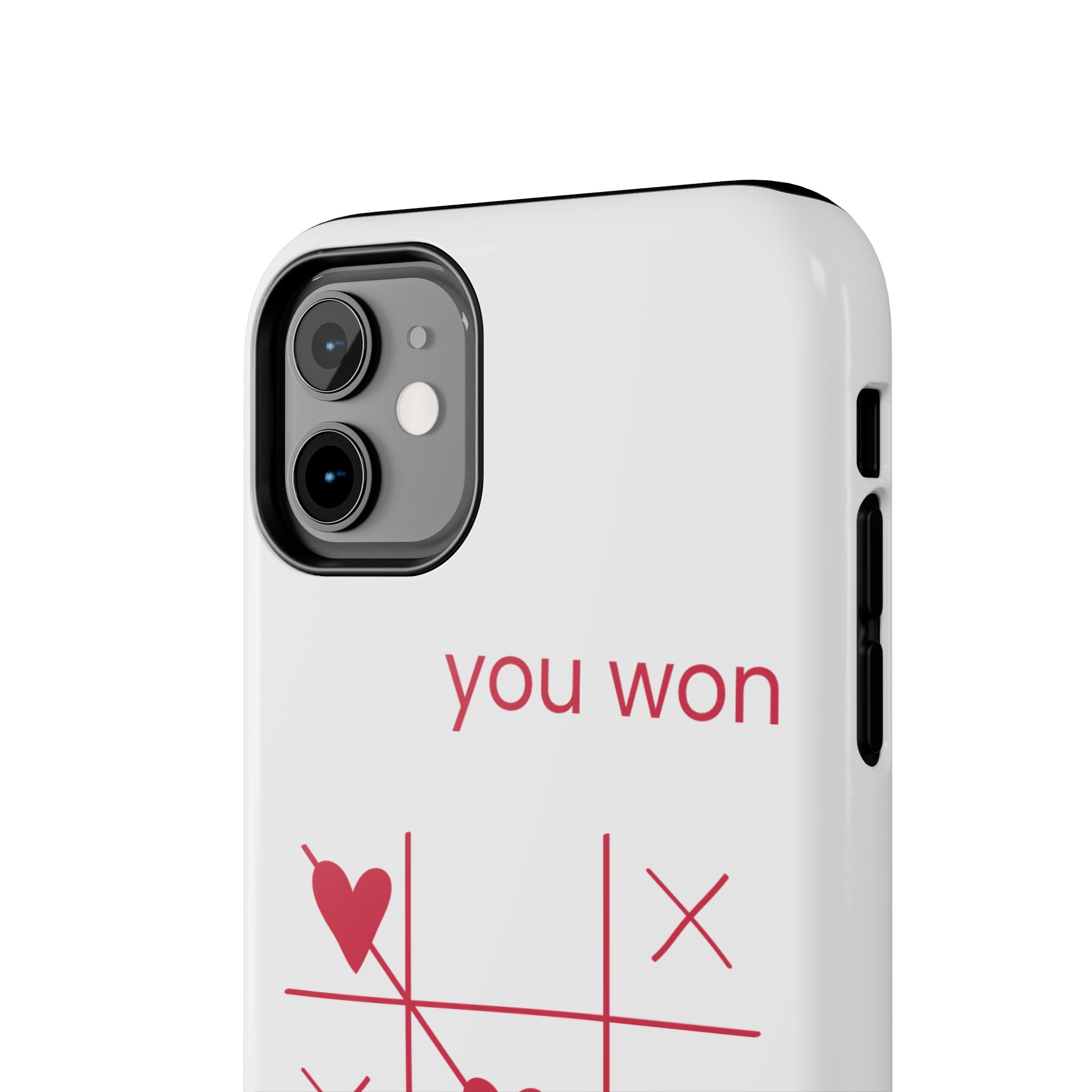 Tough Phone Case — "You Won My Heart" Tic-Tac-Toe Valentine Phone Cover