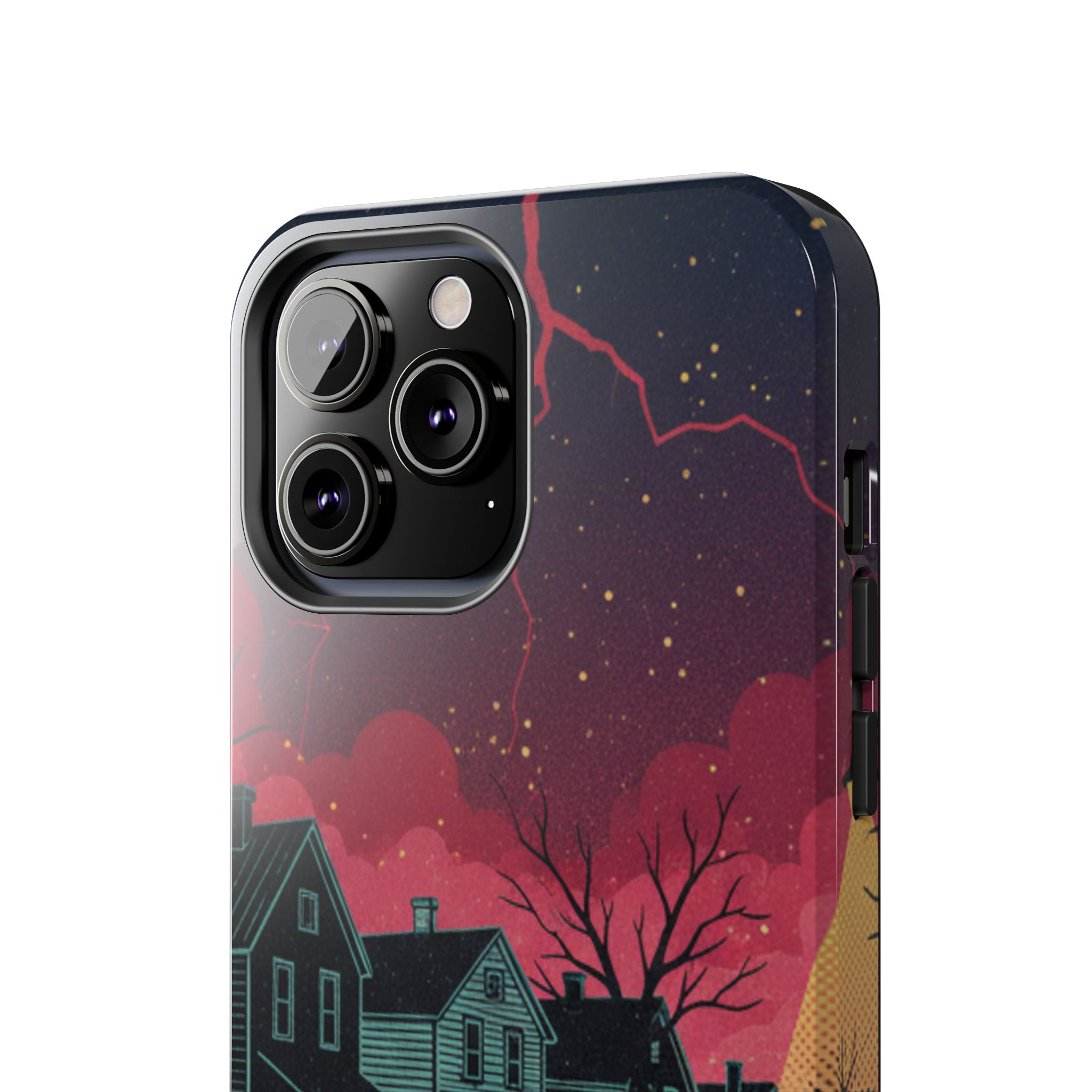 Tough Phone Case — Nostalgic Night Bike Ride Sky Design