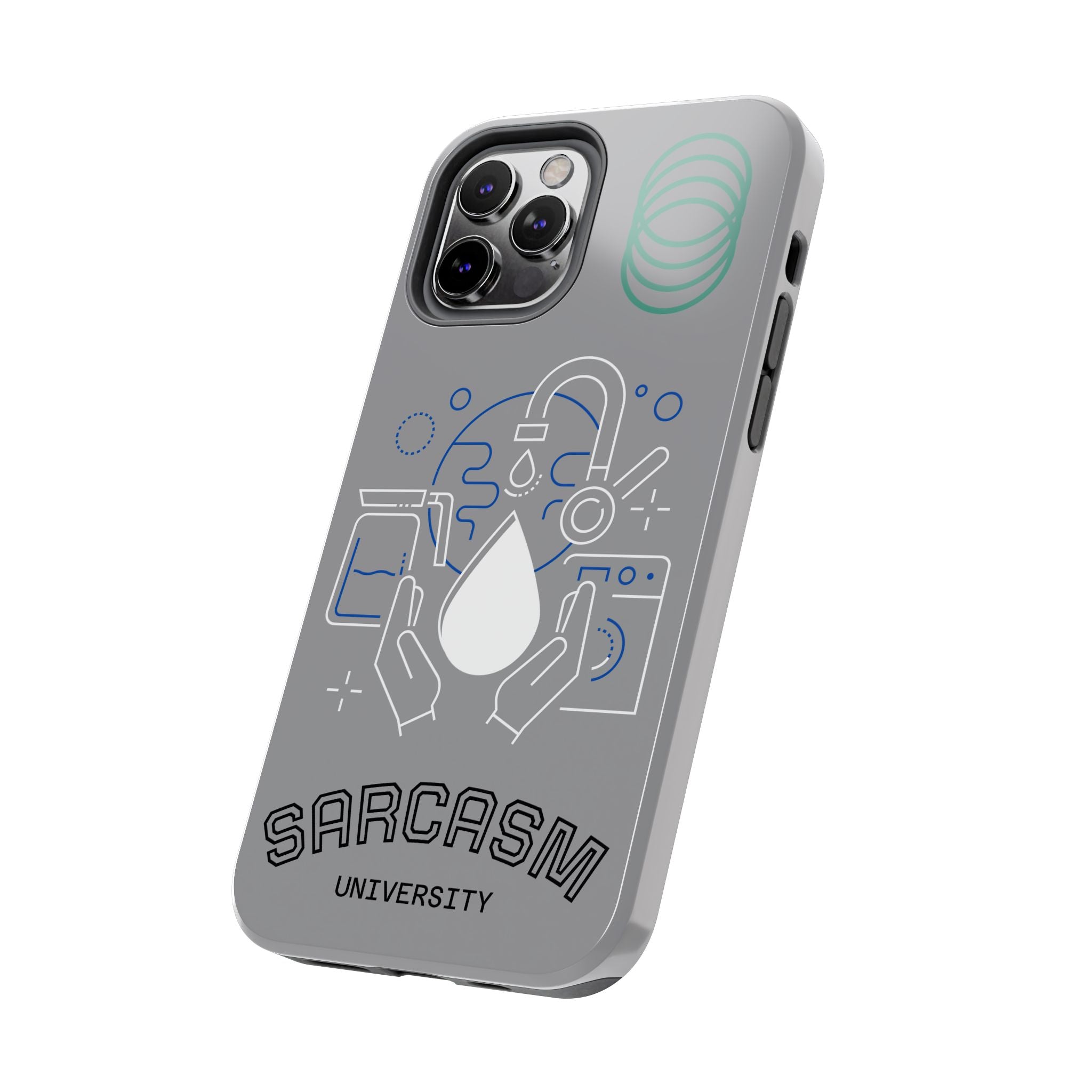 Sarcasm University Tough Phone Case — Scientific Lab Drop Design