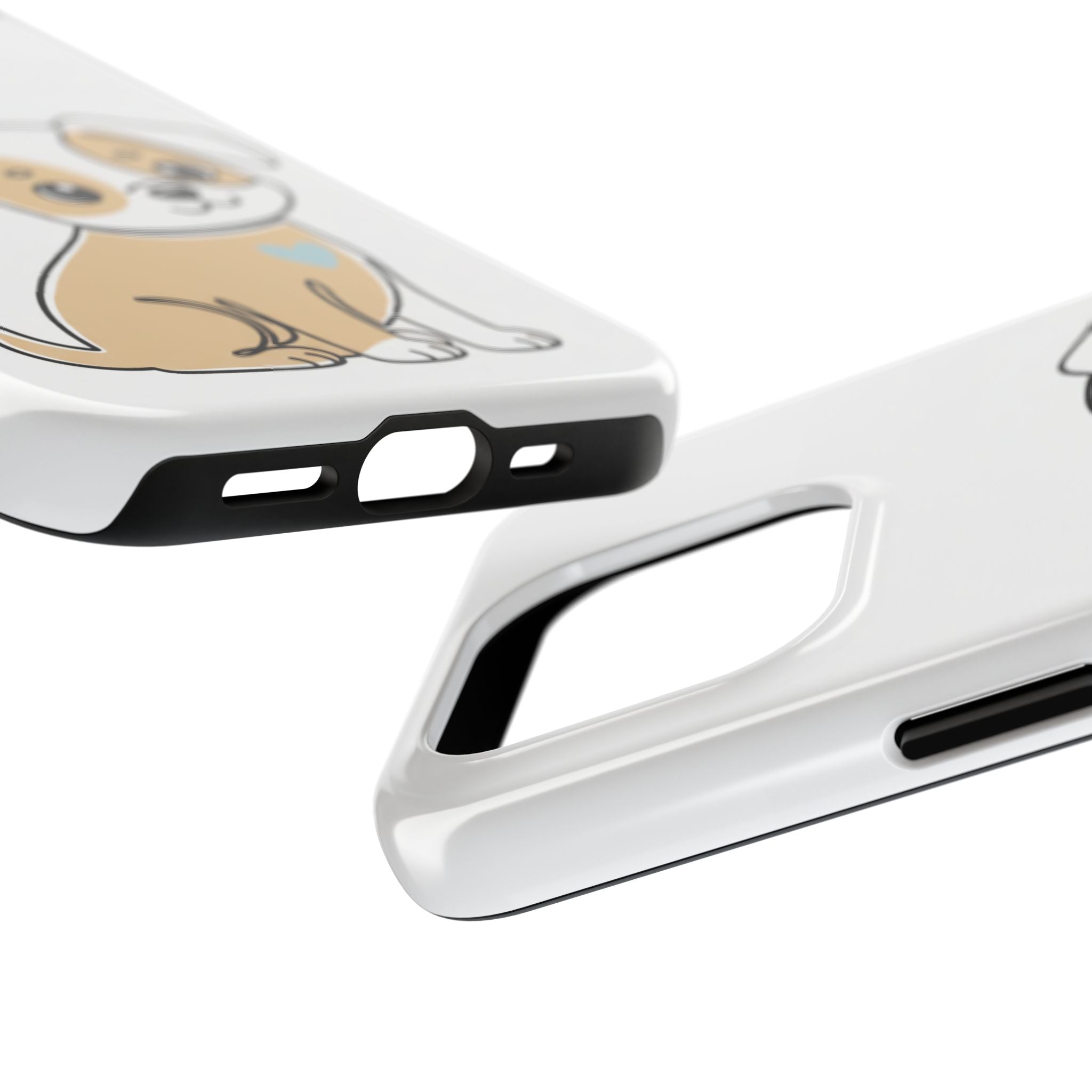 Cute Puppy Tough Phone Case – Cartoon Dog Protective Phone Cover