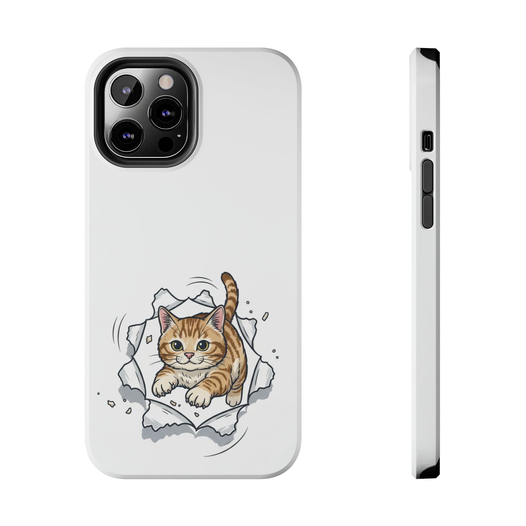 Playful Orange Tabby Cat Phone Case | Tough Phone Case, Protective Cute Kitty