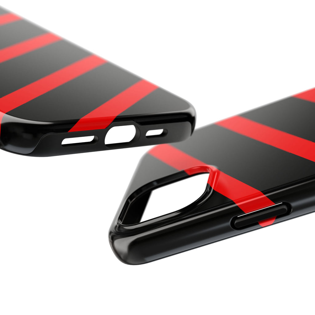 Copy of Tough Phone Case — Blue Diagonal Stripe Shockproof Cover