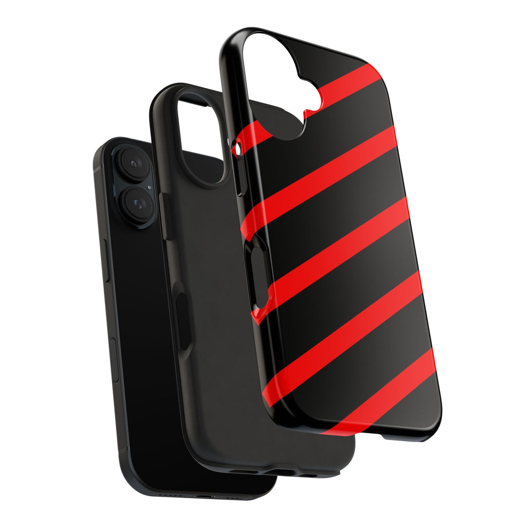 Copy of Tough Phone Case — Blue Diagonal Stripe Shockproof Cover