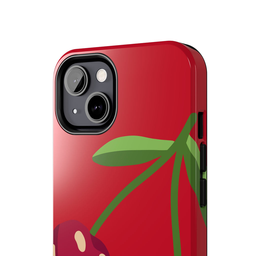 Cherry Red Tough Phone Case — Cute Retro Fruit iPhone Case