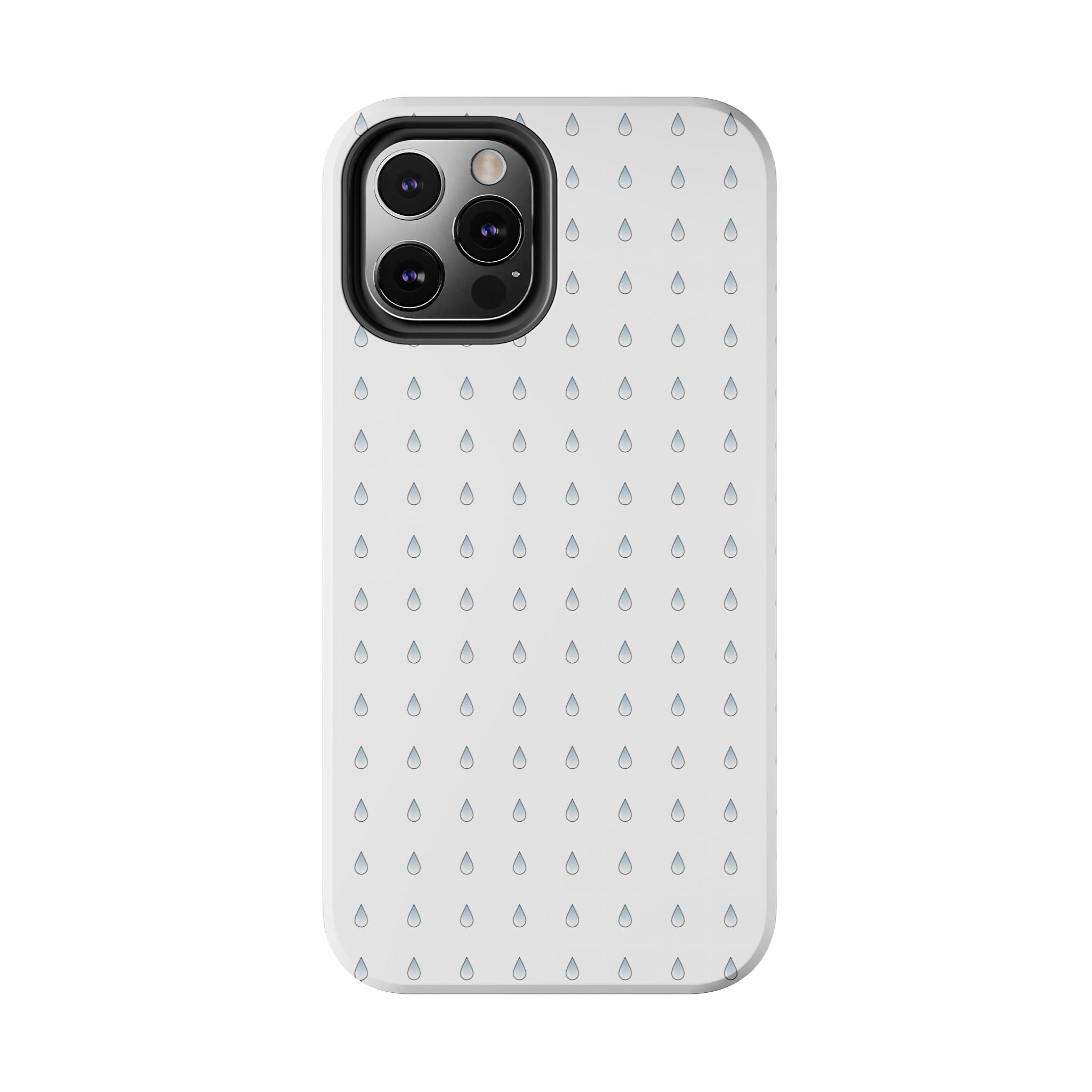 Tough Phone Case — Minimal Raindrop Protective Cover