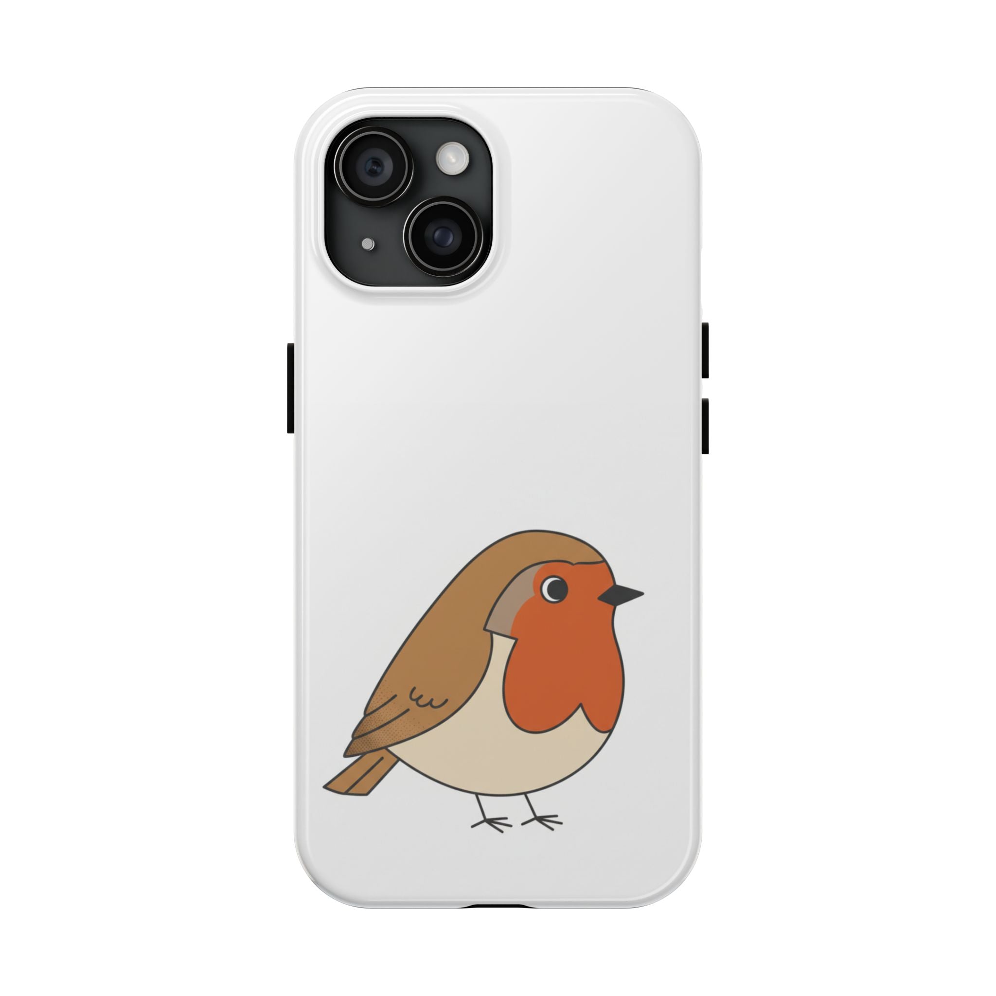 Cute Robin Tough Phone Case — Protective Bird iPhone Case