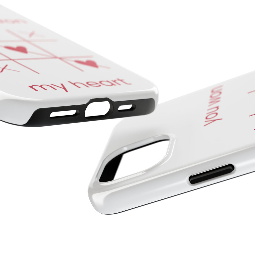 Tough Phone Case — "You Won My Heart" Tic-Tac-Toe Valentine Phone Cover