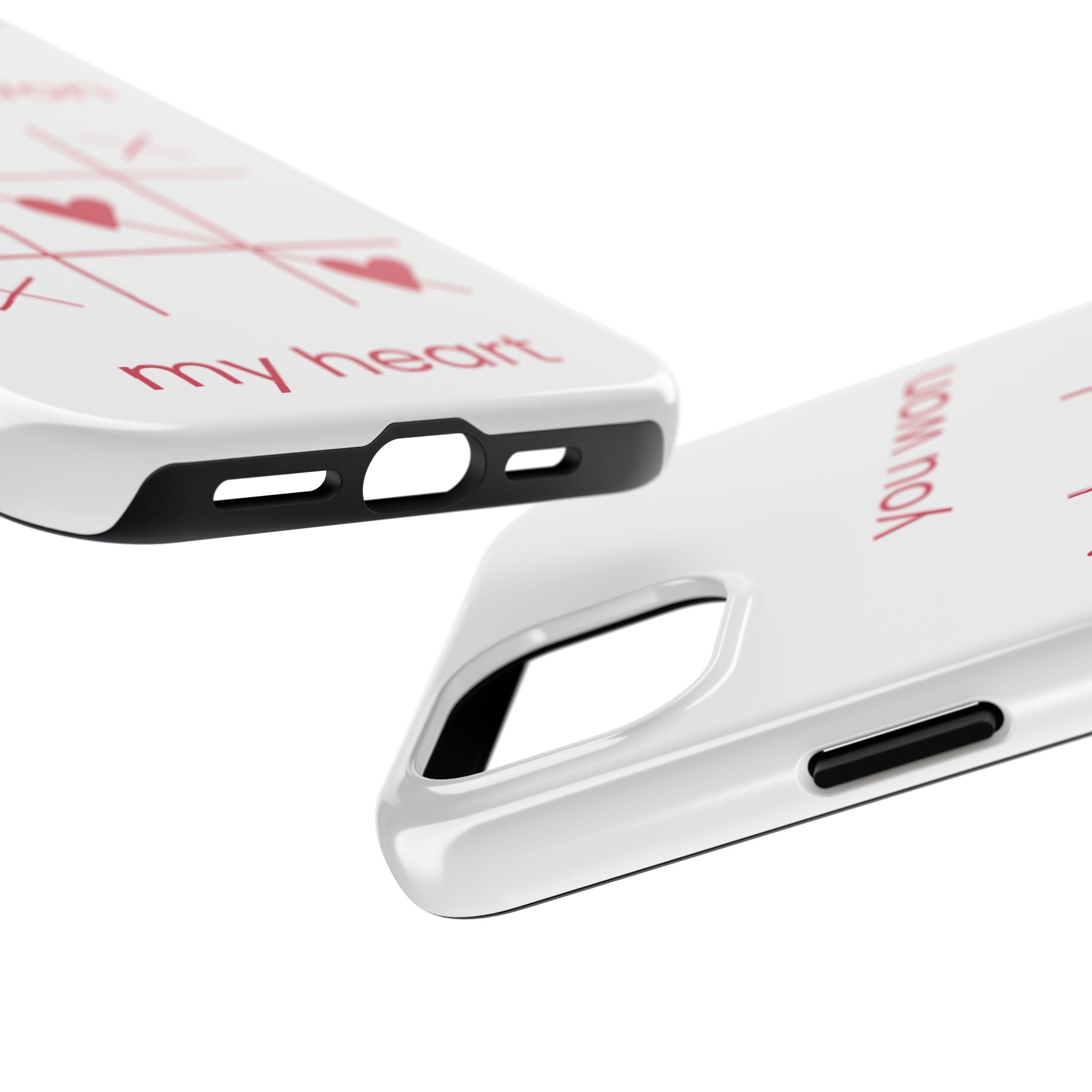 Tough Phone Case — "You Won My Heart" Tic-Tac-Toe Valentine Phone Cover