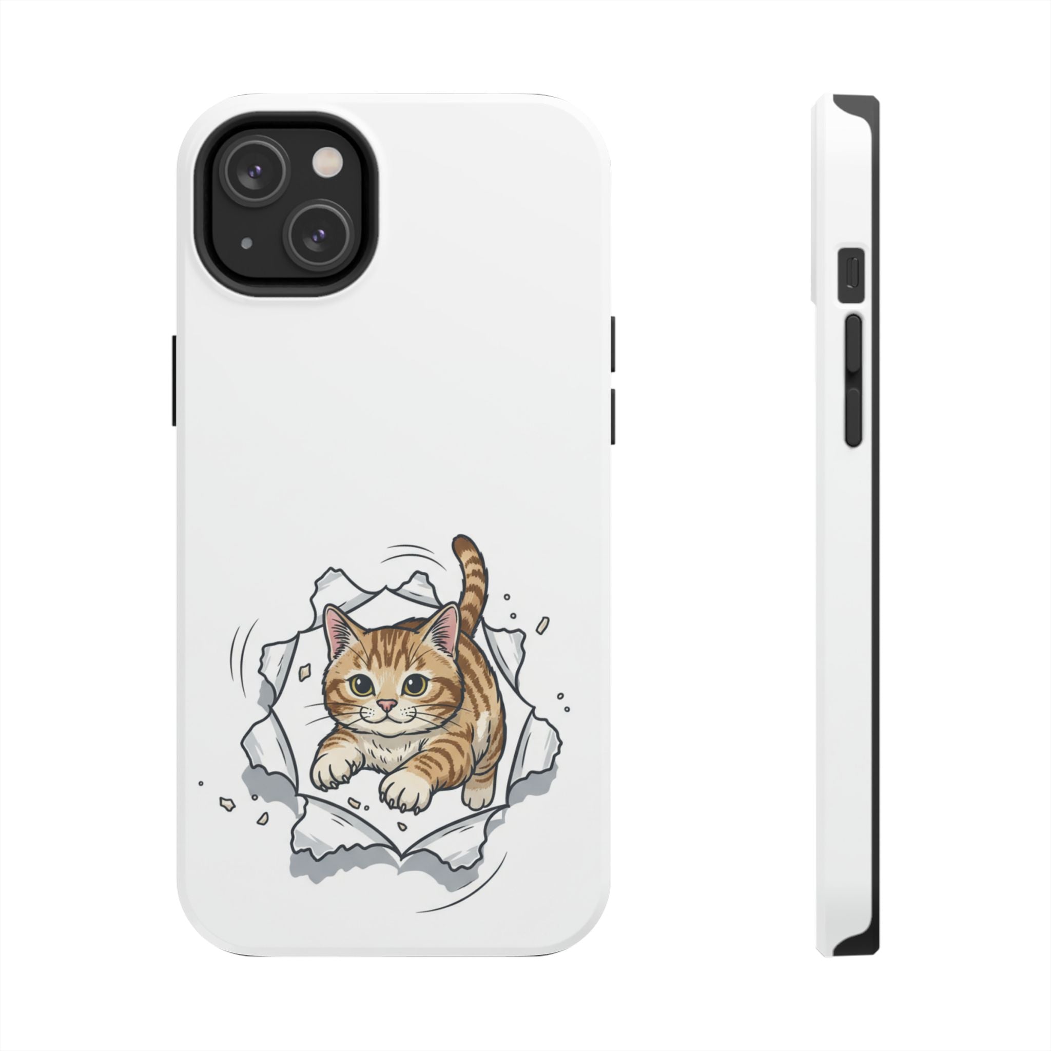 Playful Orange Tabby Cat Phone Case | Tough Phone Case, Protective Cute Kitty