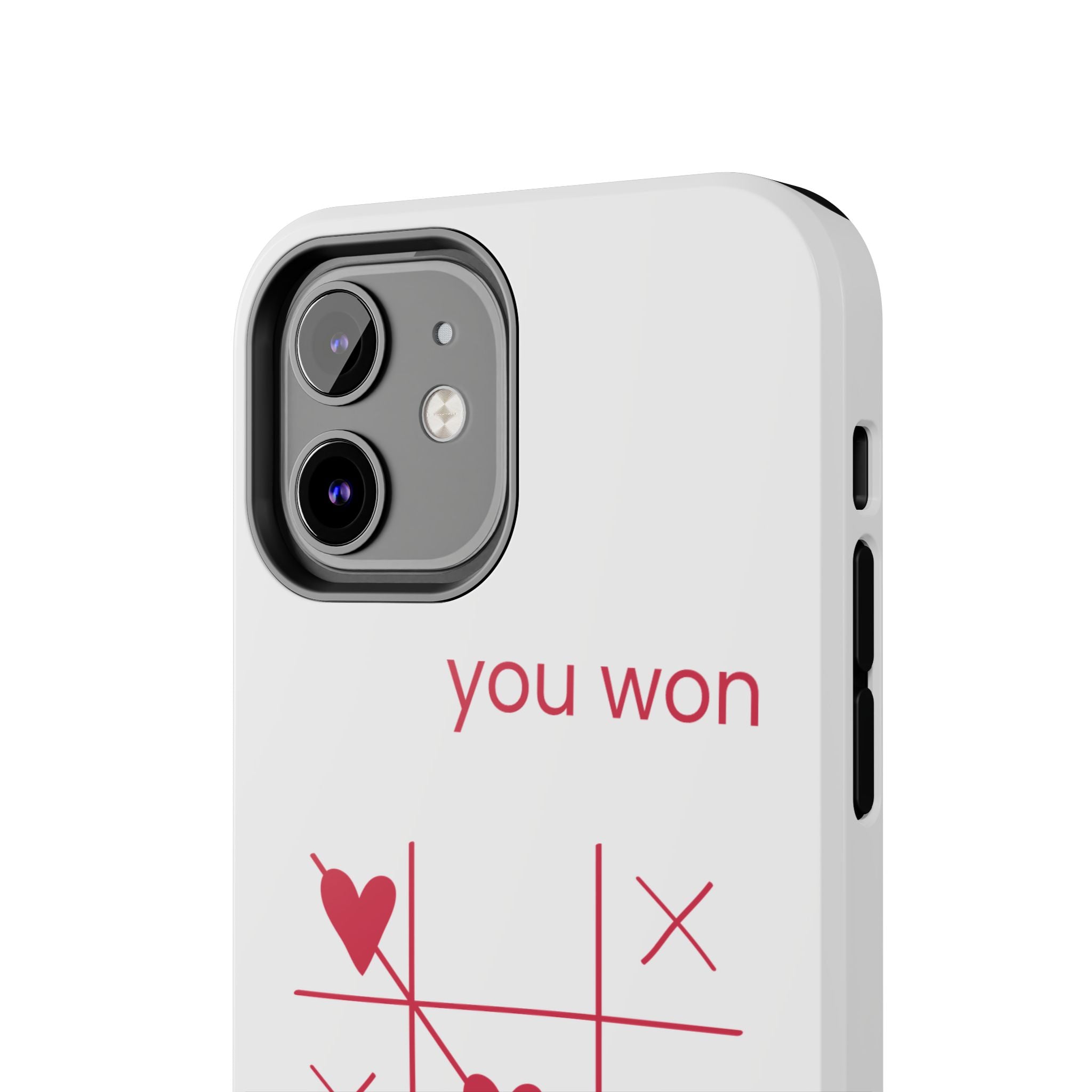 Tough Phone Case — "You Won My Heart" Tic-Tac-Toe Valentine Phone Cover