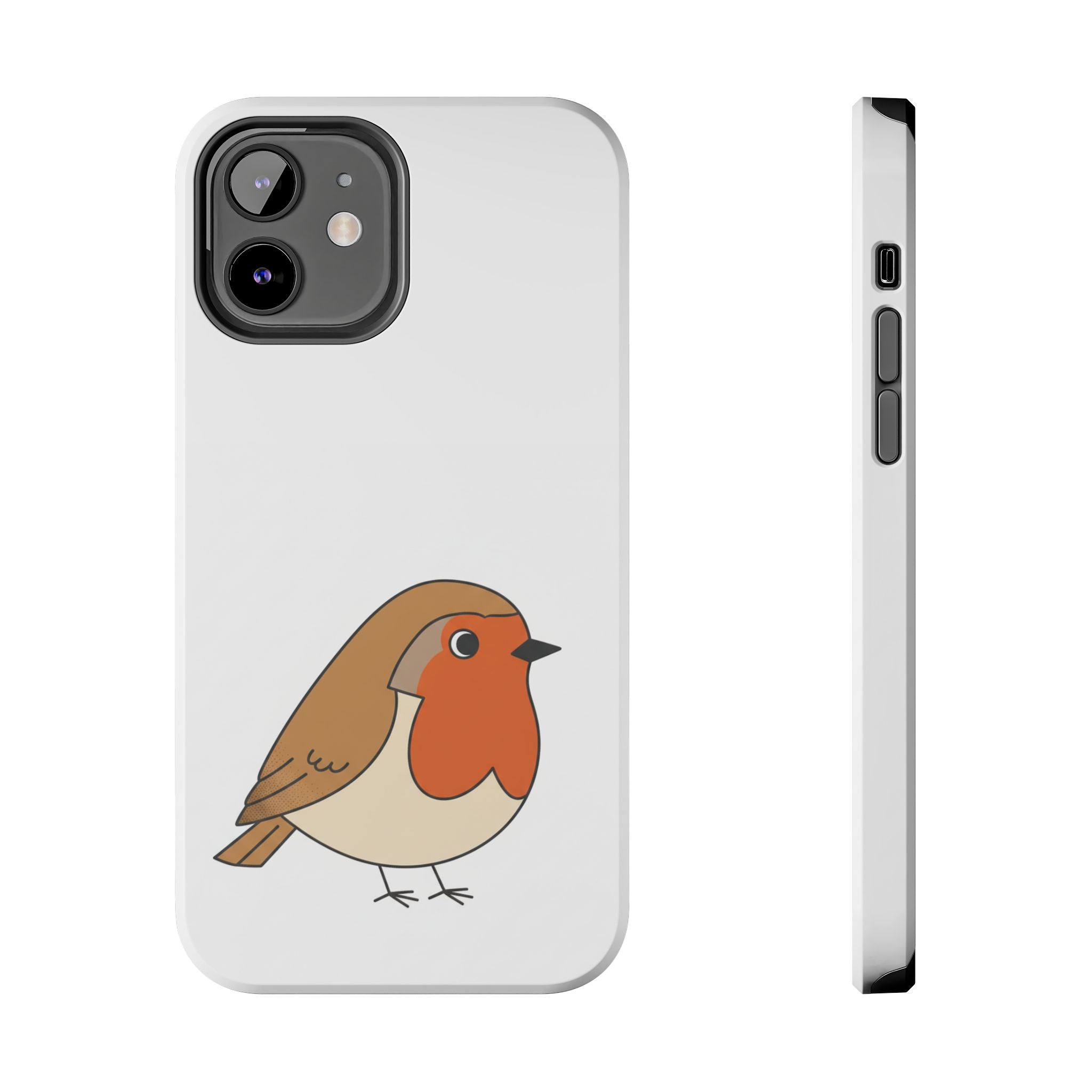 Cute Robin Tough Phone Case — Protective Bird iPhone Case