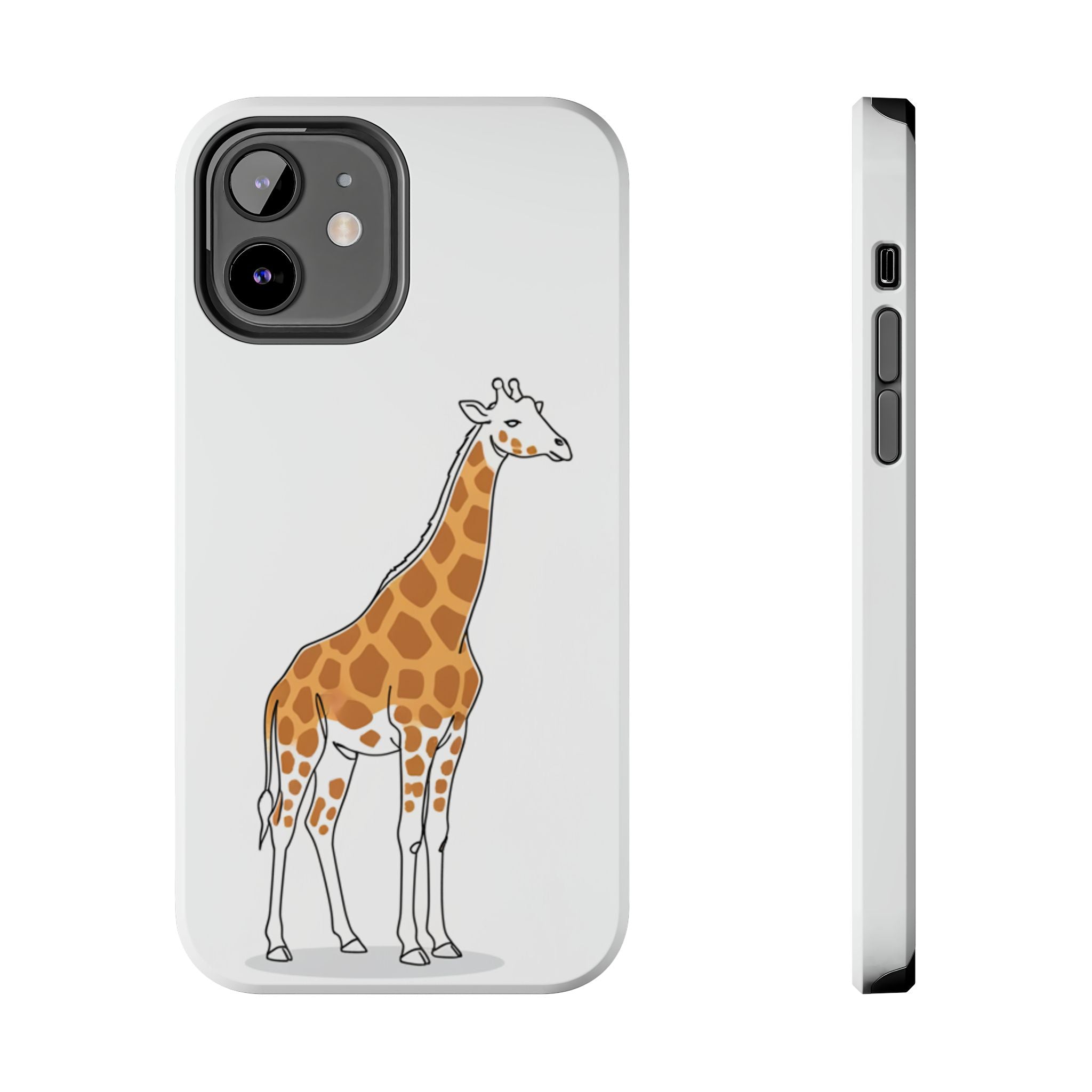 Giraffe Tough Phone Case — Cute Safari Animal Protective Cover