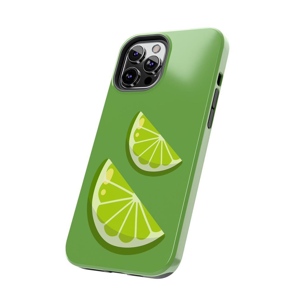Lime Slice Tough Phone Case — Bright Green Citrus Protective Cover
