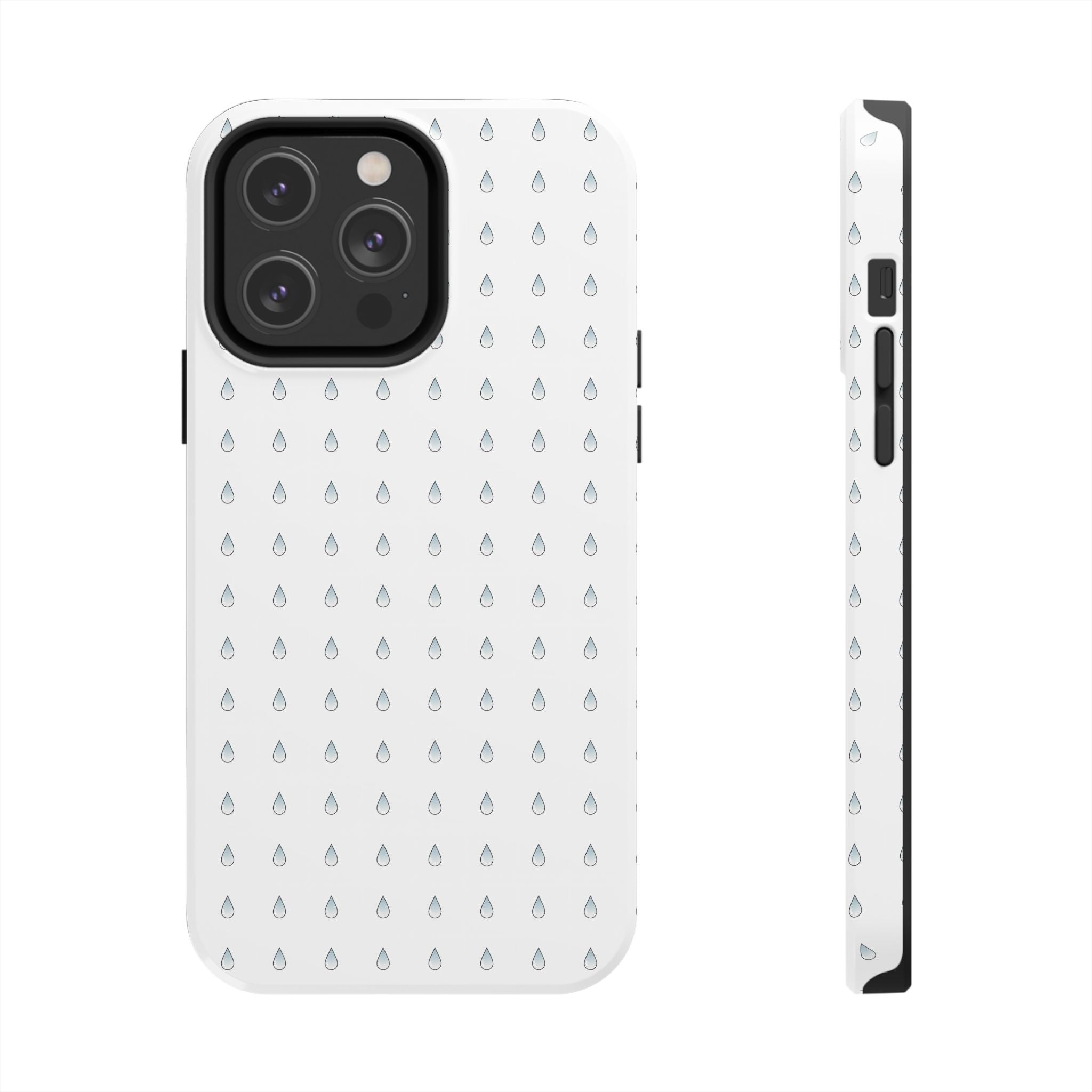 Tough Phone Case — Minimal Raindrop Protective Cover