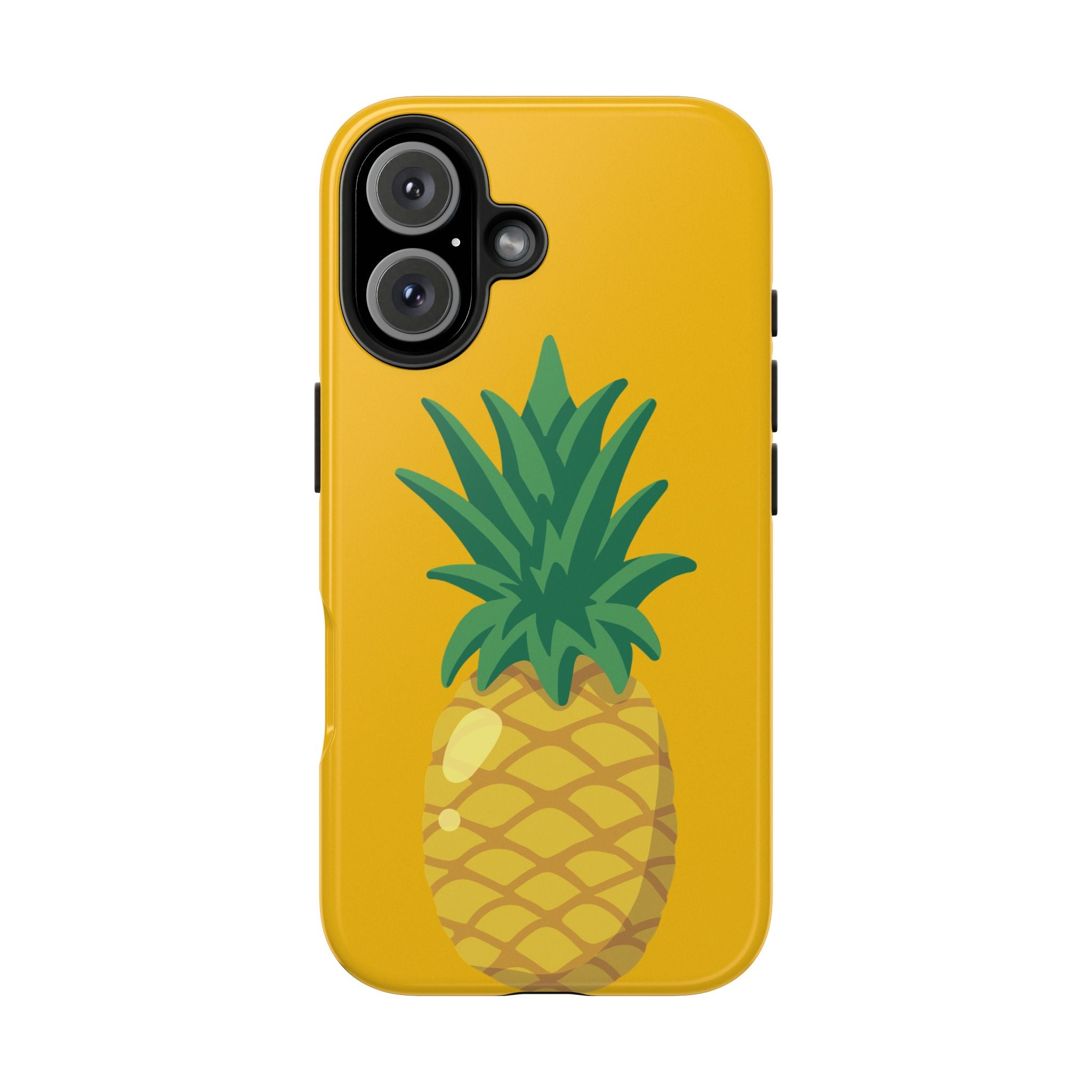 Pineapple Tough Phone Case — Bright Yellow Protective Phone Cover