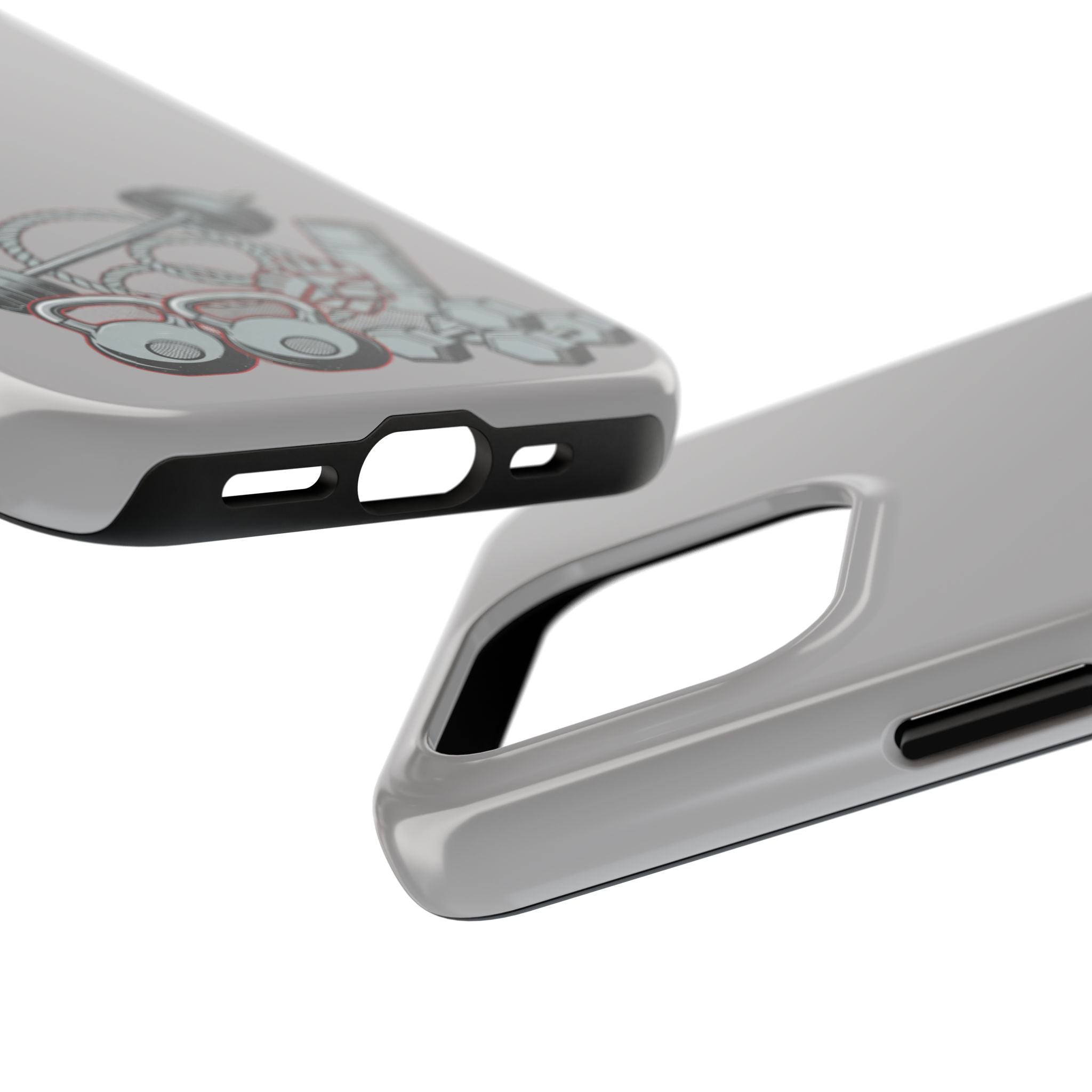 Fitness Gear Tough Phone Case — Dumbbells, Kettlebells & Jump Rope Design