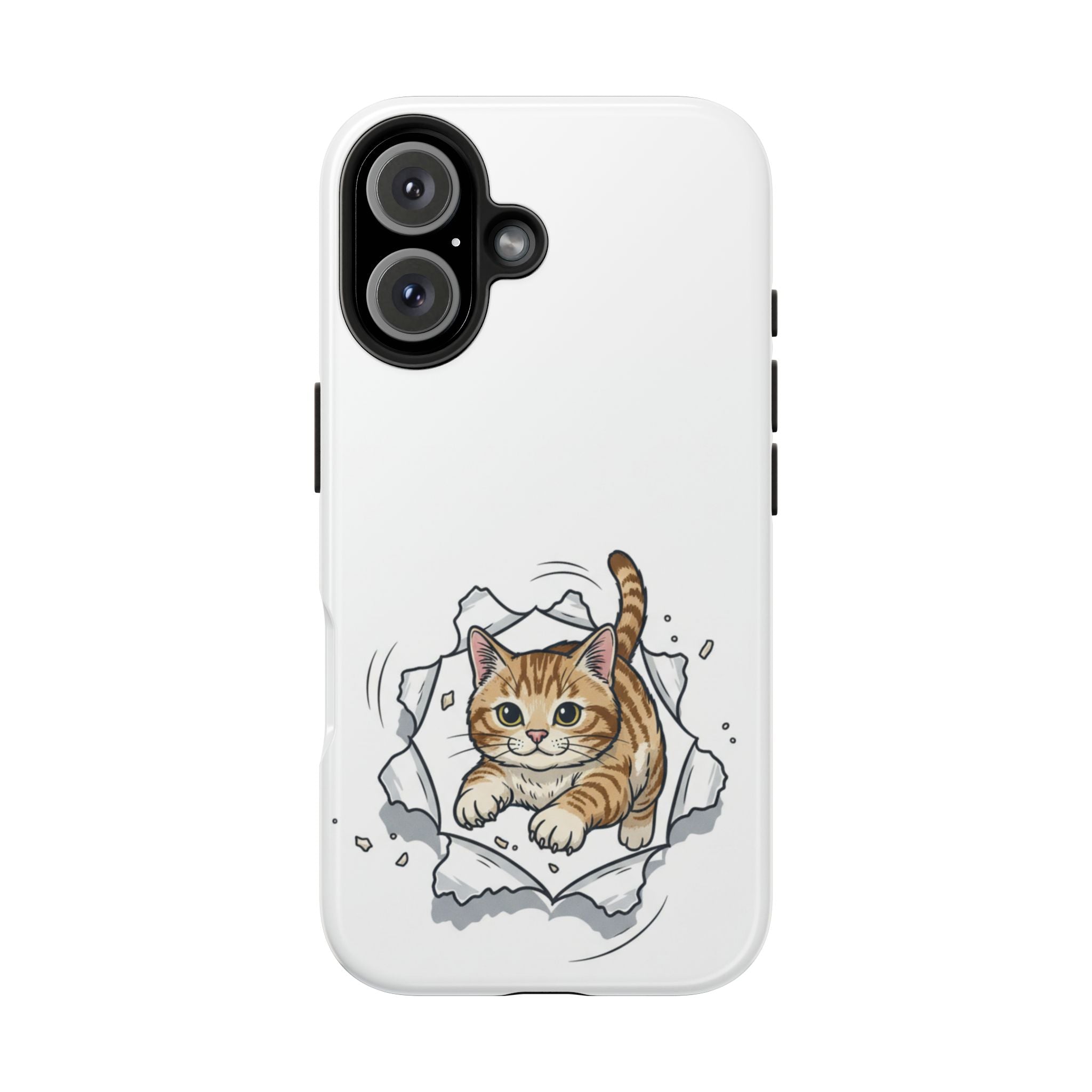 Playful Orange Tabby Cat Phone Case | Tough Phone Case, Protective Cute Kitty