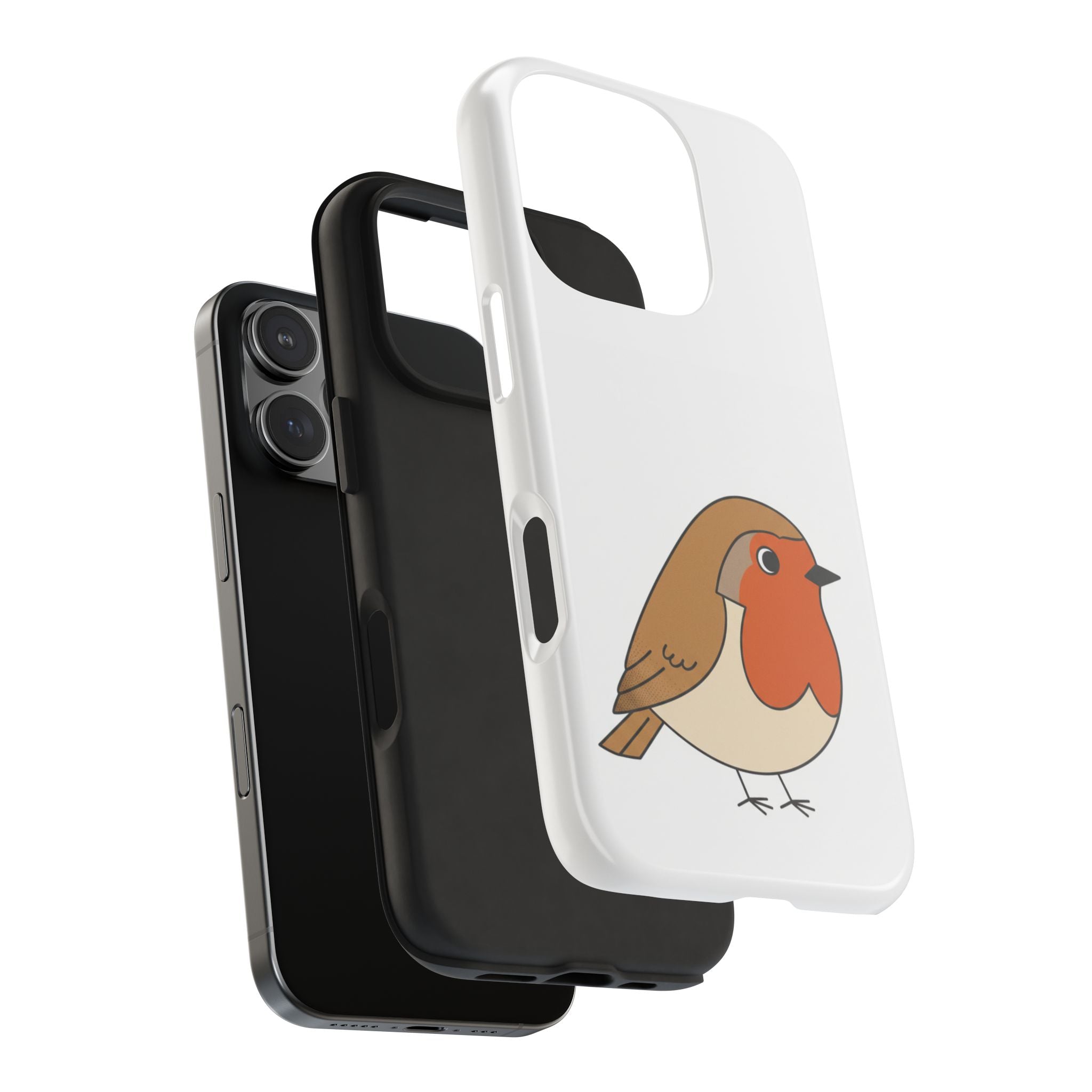 Cute Robin Tough Phone Case — Protective Bird iPhone Case