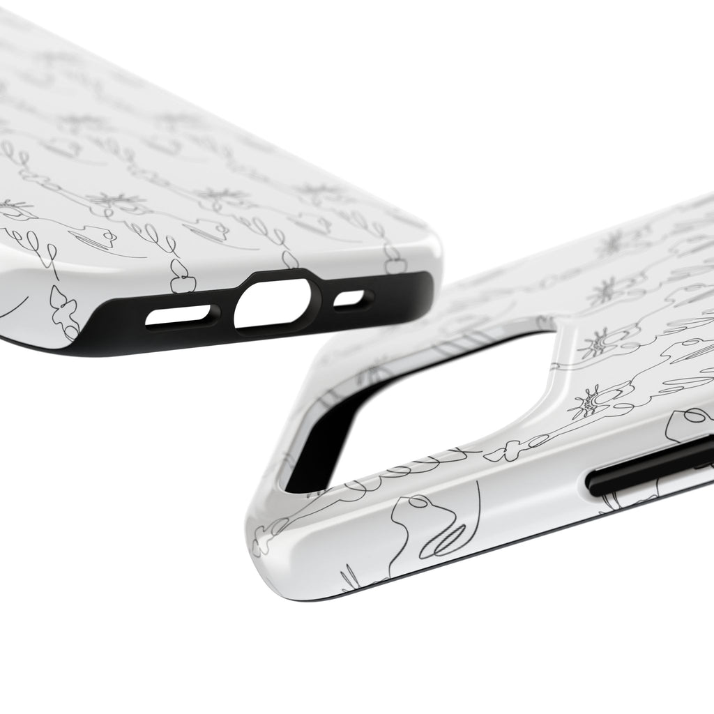 Statue of Liberty Sketch Tough Phone Case — Minimal Patriotic iPhone Cover