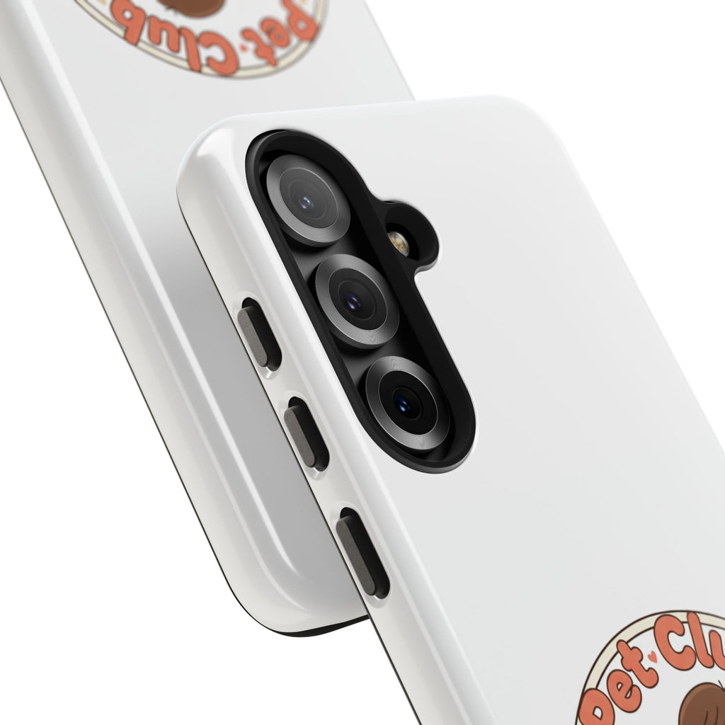 Pet Club Tough Phone Case — Cute Boy & Cat Illustration, "Togetherness" Design