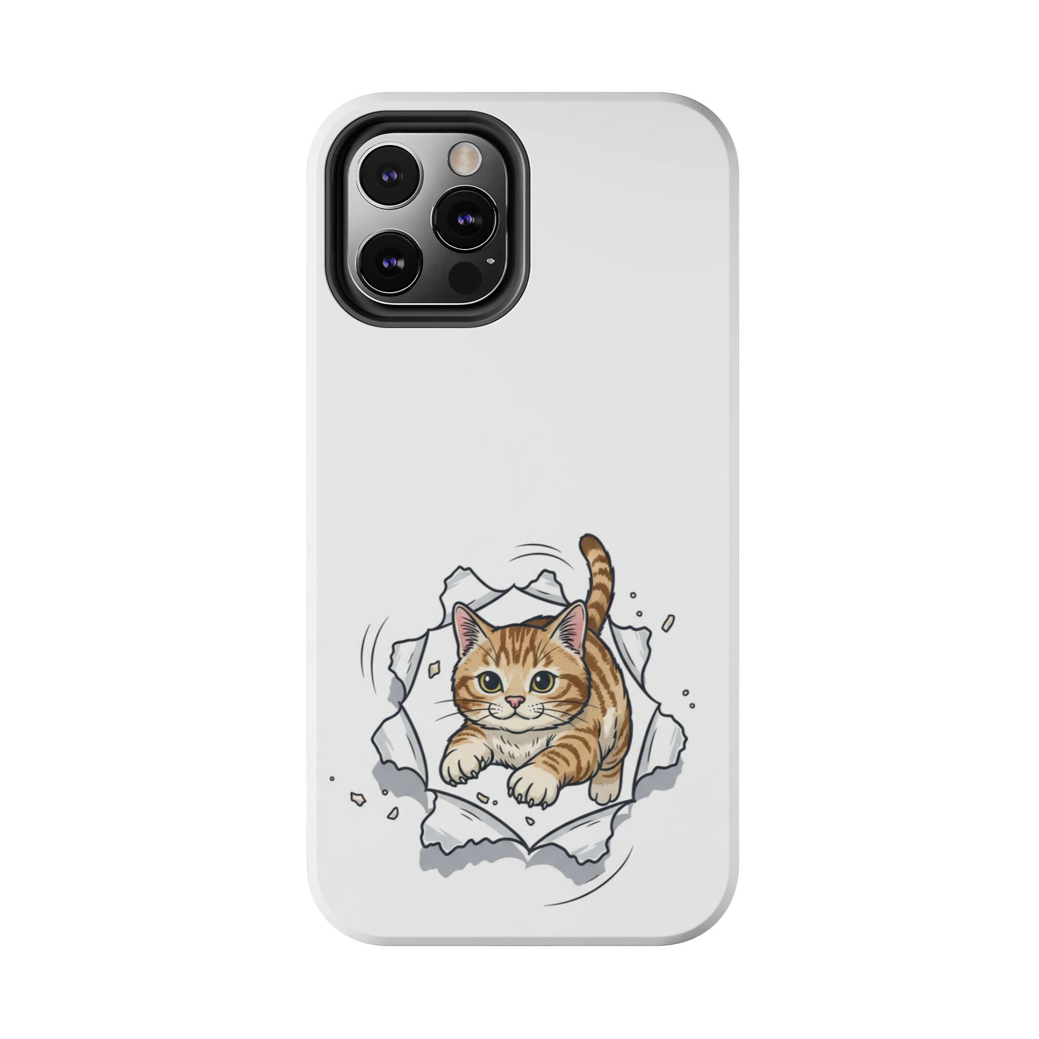 Playful Orange Tabby Cat Phone Case | Tough Phone Case, Protective Cute Kitty