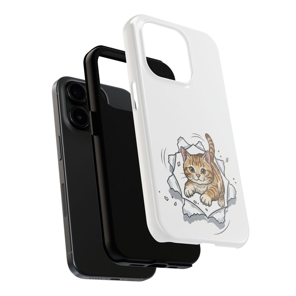 Playful Orange Tabby Cat Phone Case | Tough Phone Case, Protective Cute Kitty